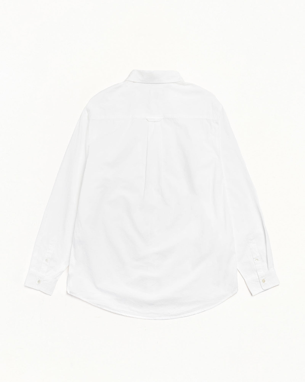 Oxford Ls Shirt Unisex Long Sleeve In White