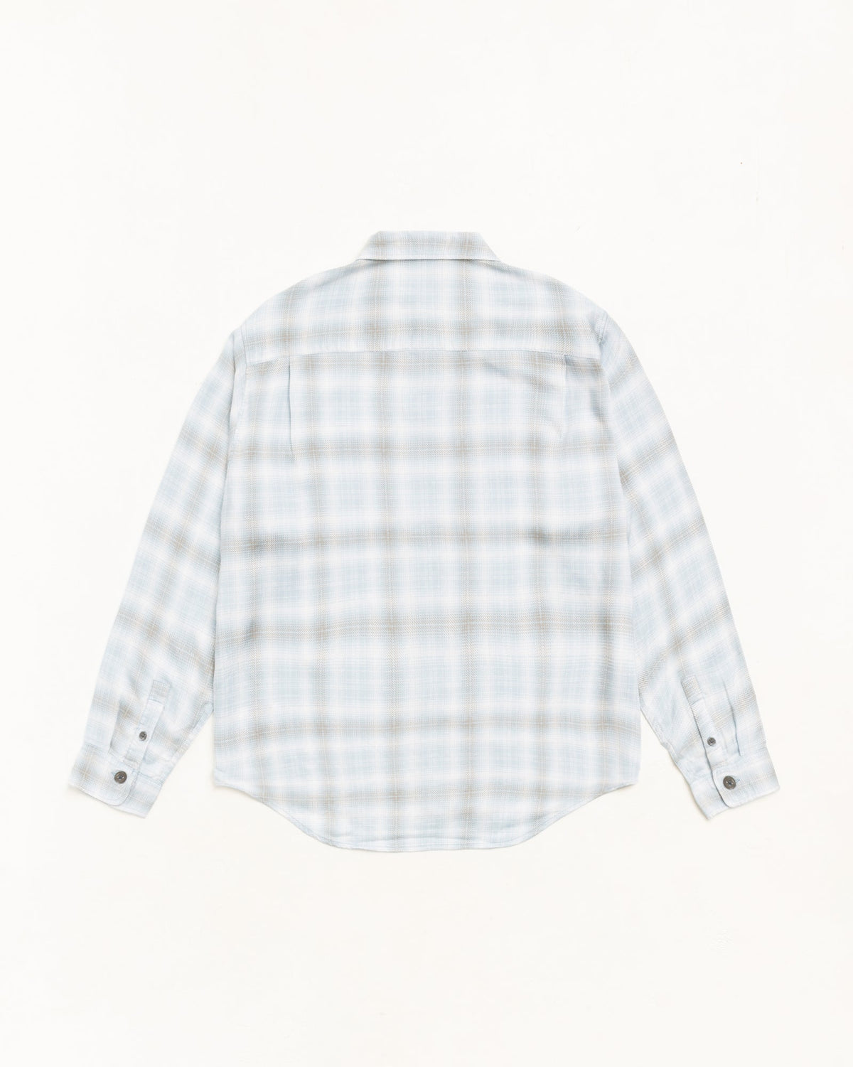 Matthew Plaid Shirt Sd Unisex Long Sleeve In Lt. Blue
