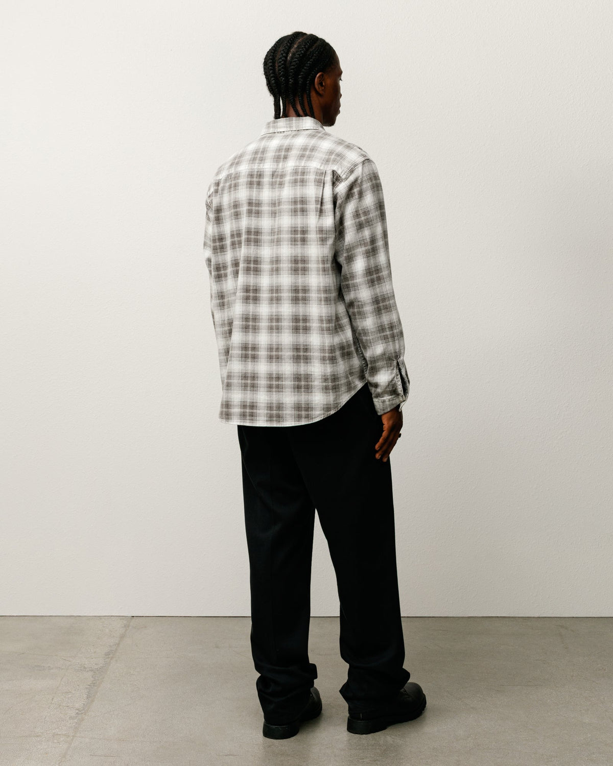 Dax Plaid Shirt Unisex Long Sleeve In Brown