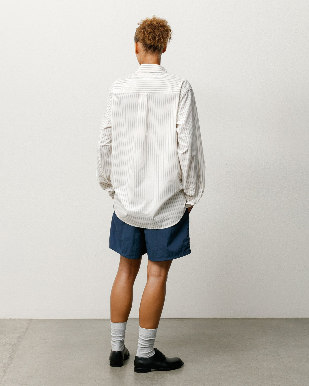 Standard Shirt long-sleeve unisex shirt in Natural Stripe