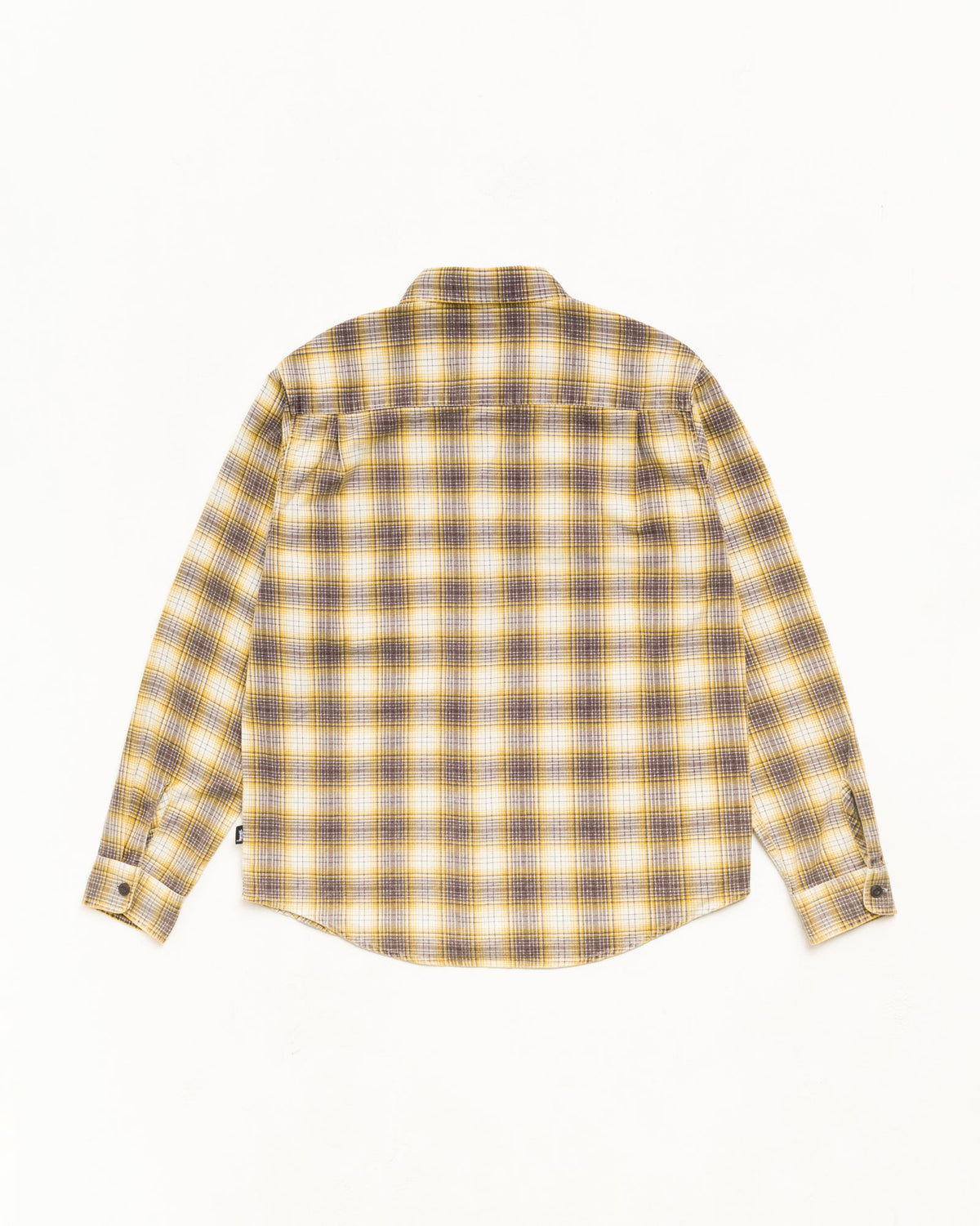 Dax Plaid Shirt Unisex Long Sleeve In Gold