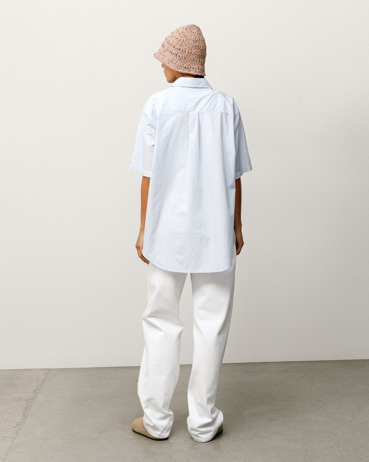 Stüssy STANDARD SS SHIRT short-sleeve button-up in the color Blue Stripe.