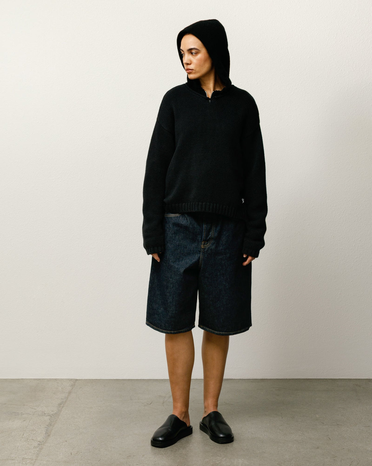 Big Ol Short Denim Mens Regular In Rinsed Indigo