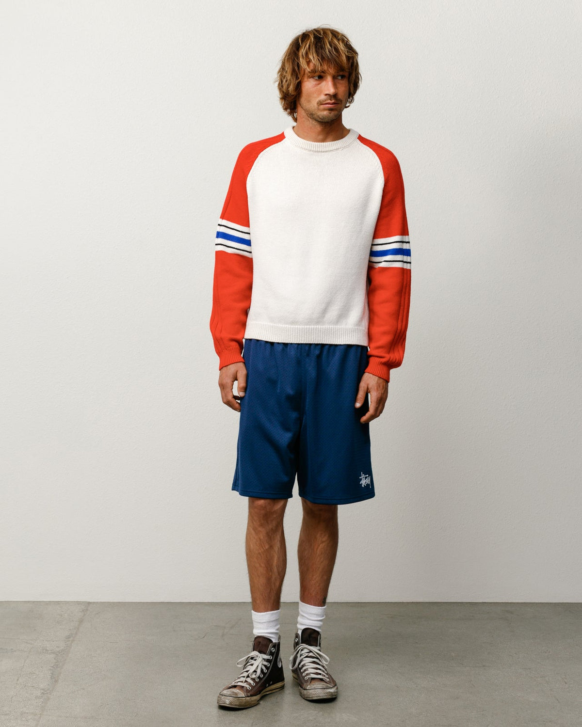 Basic Mesh Short Short in Navy