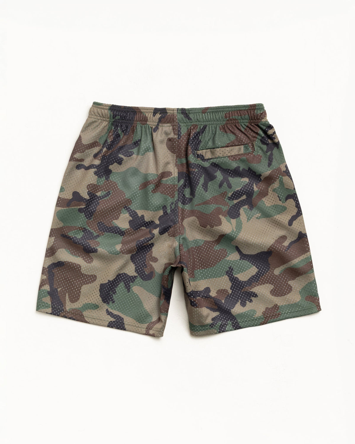 Basic Mesh Short shorts in the color Woodland Camo