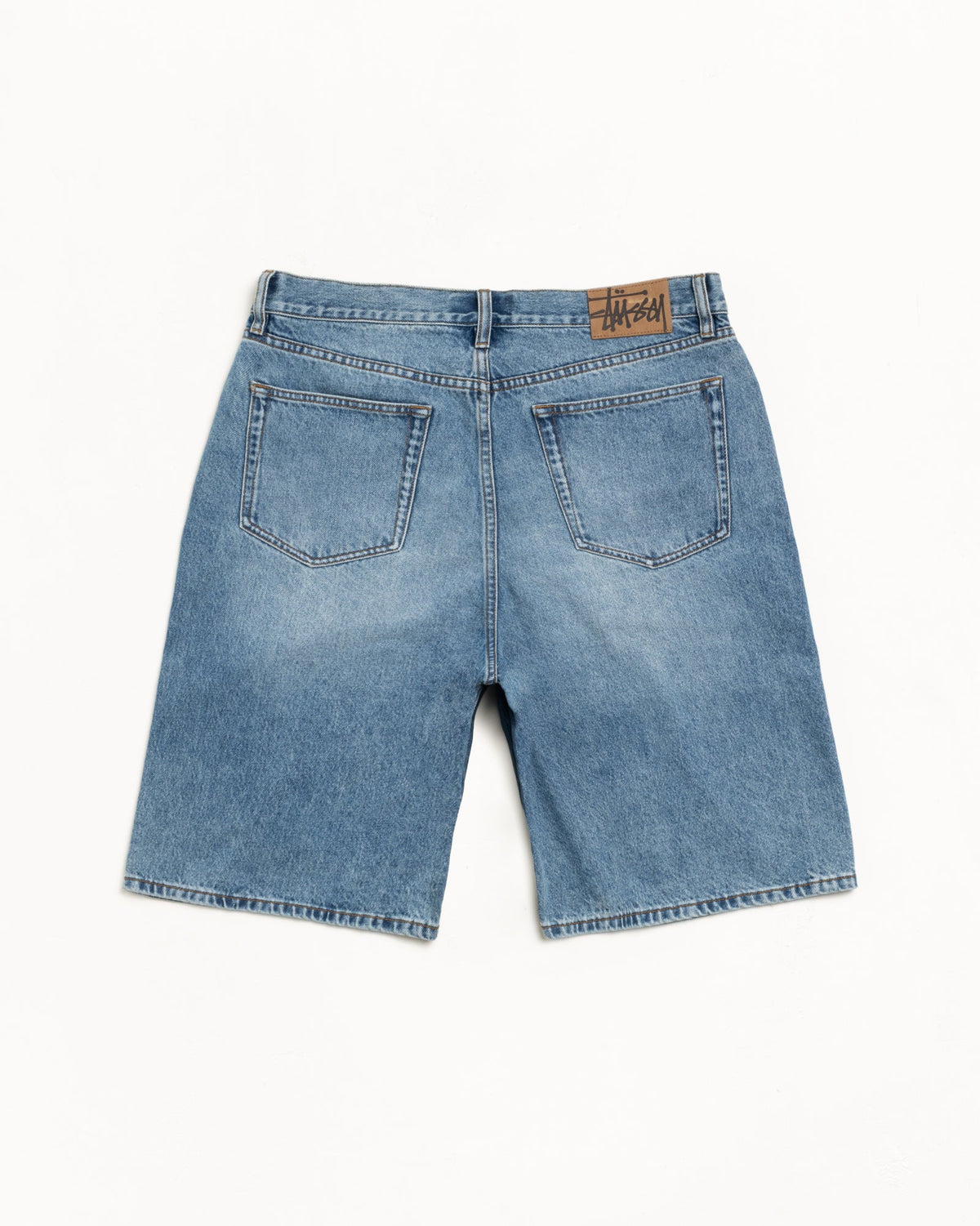 Big Ol Short Denim Mens Regular In Indigo Stone Wash