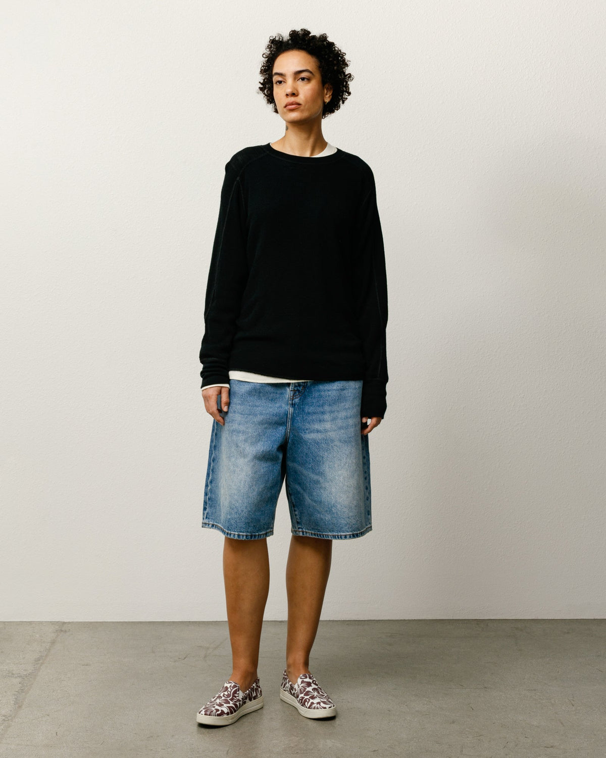 Big Ol Short Denim Mens Regular In Indigo Stone Wash