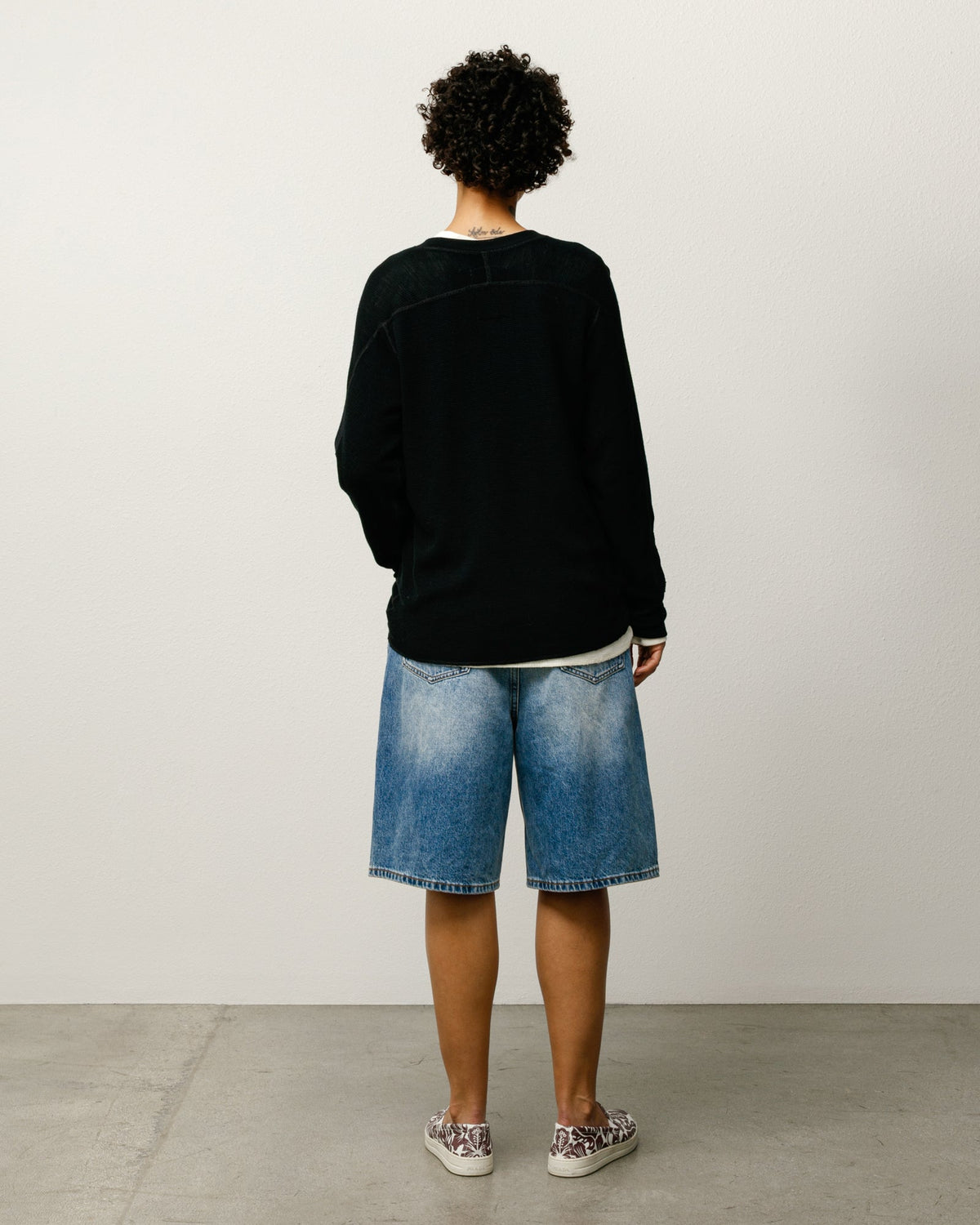 Big Ol Short Denim Mens Regular In Indigo Stone Wash