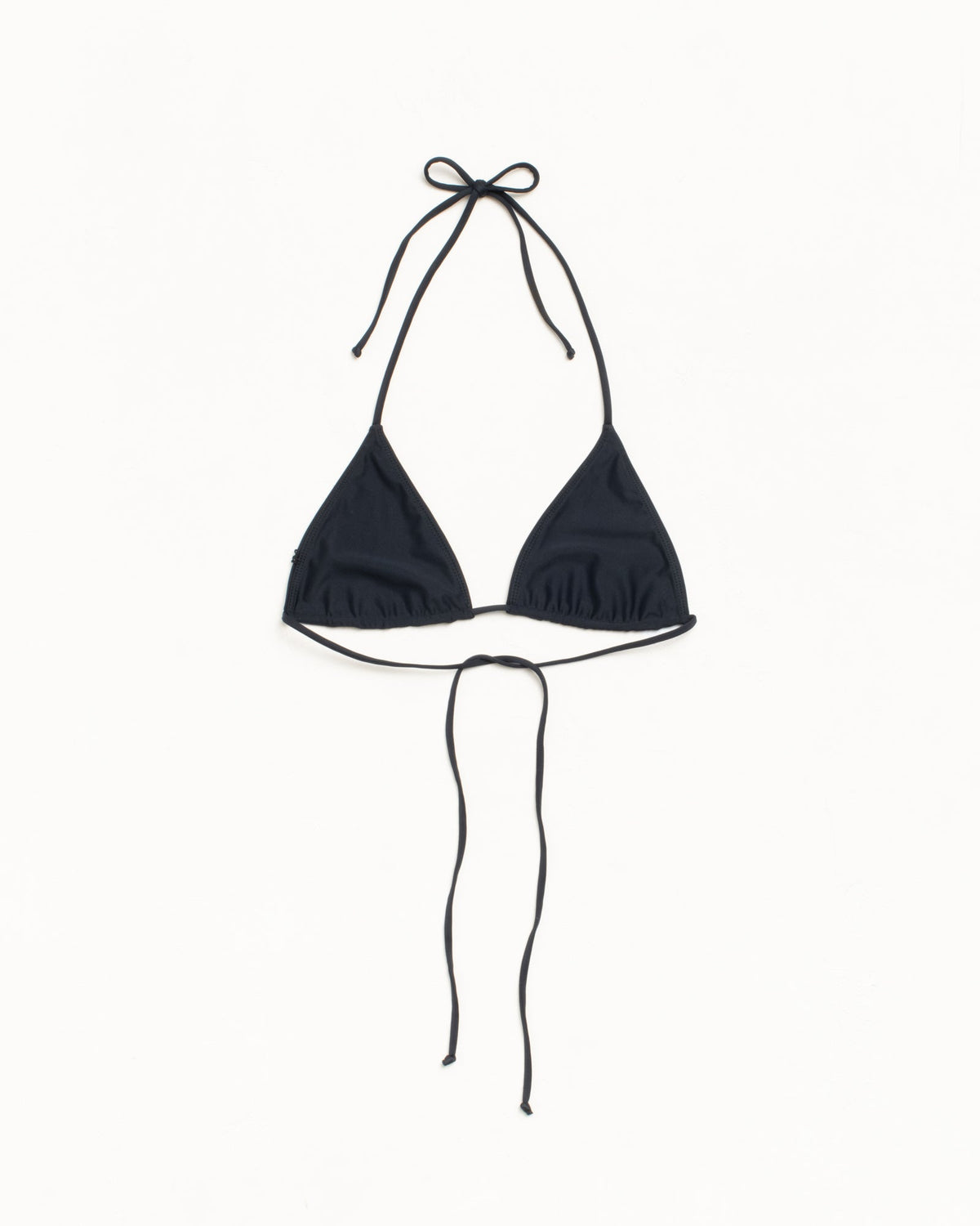 Triangle Bikini Top Womens in the color Black