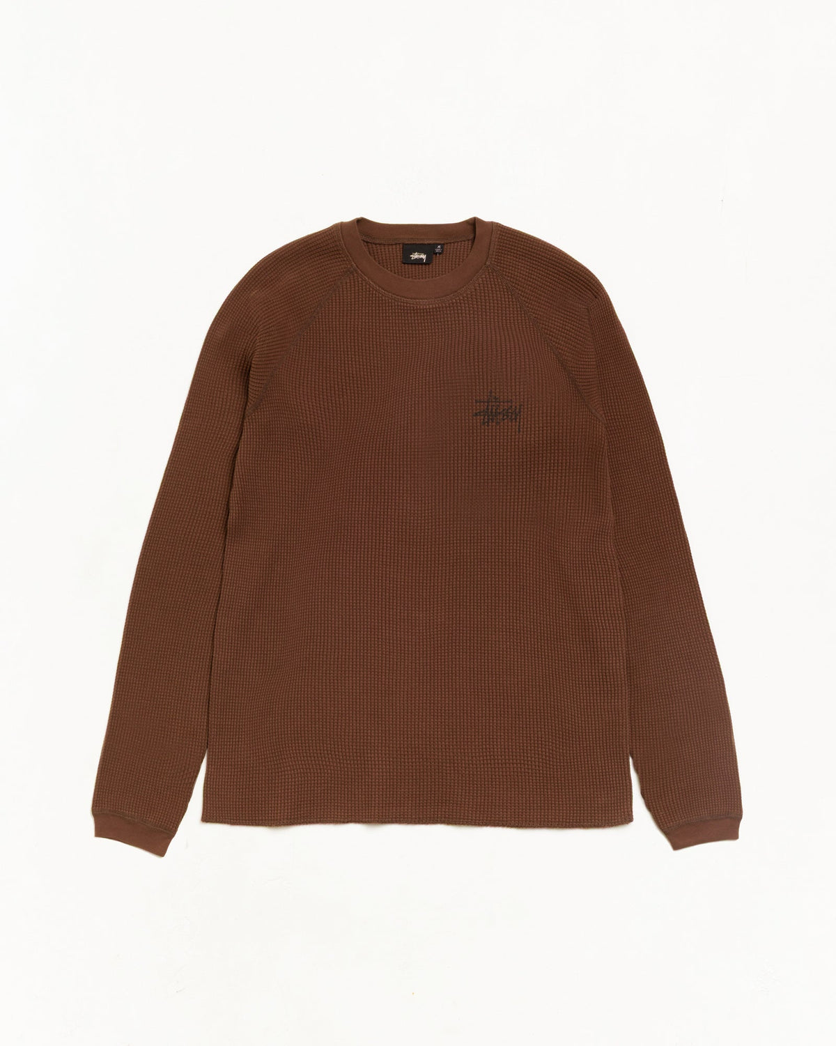 Raglan Thermal Basic Stock Unisex Long Sleeve In Brown