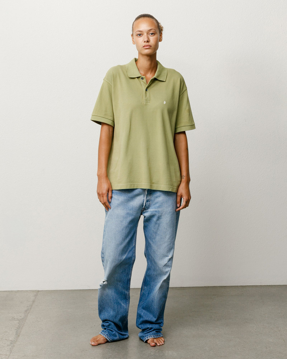 Classic Pique Polo unisex short-sleeve shirt in Leaf