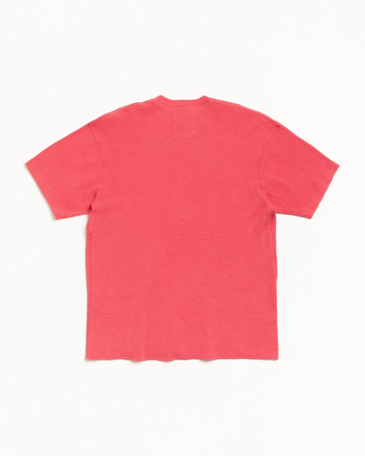 Pigment Dyed SS Thermal Tee in Washed Red