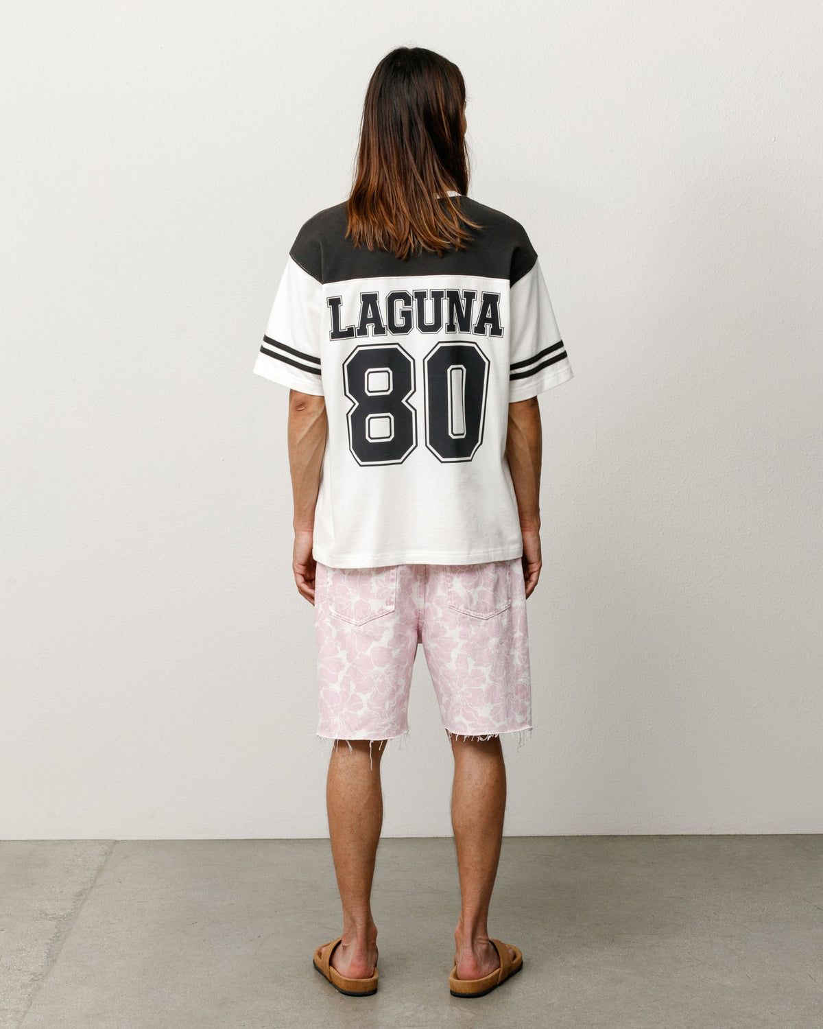 LAGUNA 80 JERSEY Jersey in Black, relaxed fit stonewashed cotton with back 80 graphic