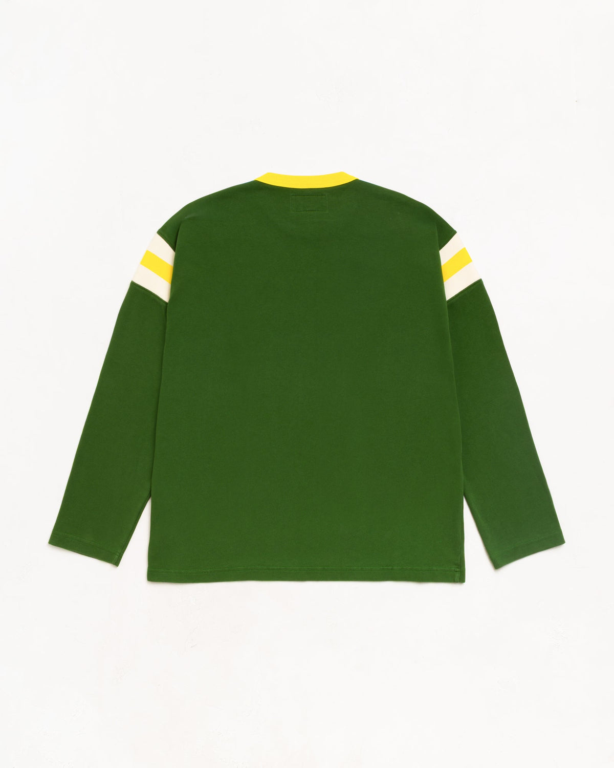 Ls Ringer Tee Unisex Long Sleeve In Green
