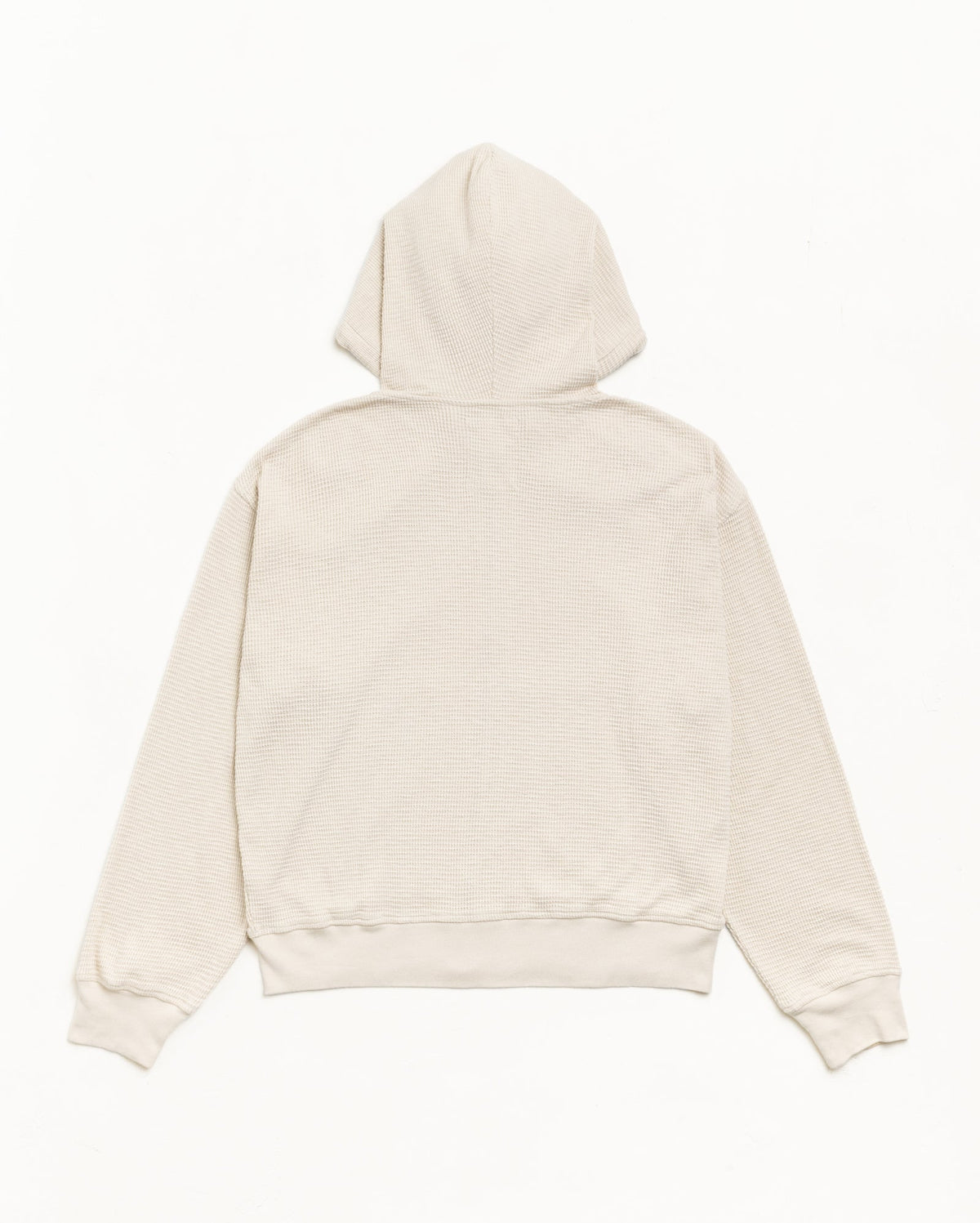 Stüssy Lightweight Thermal Hoodie Hoodie in the color Bone, back flat view