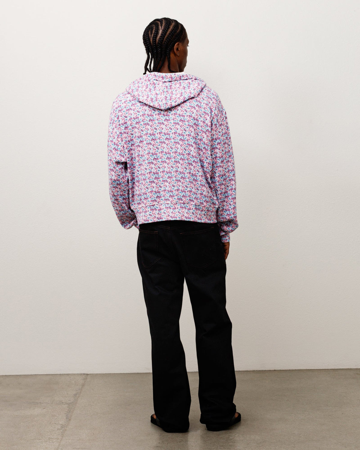 Light Weight Thermal Hood Unisex Long Sleeve In Floral