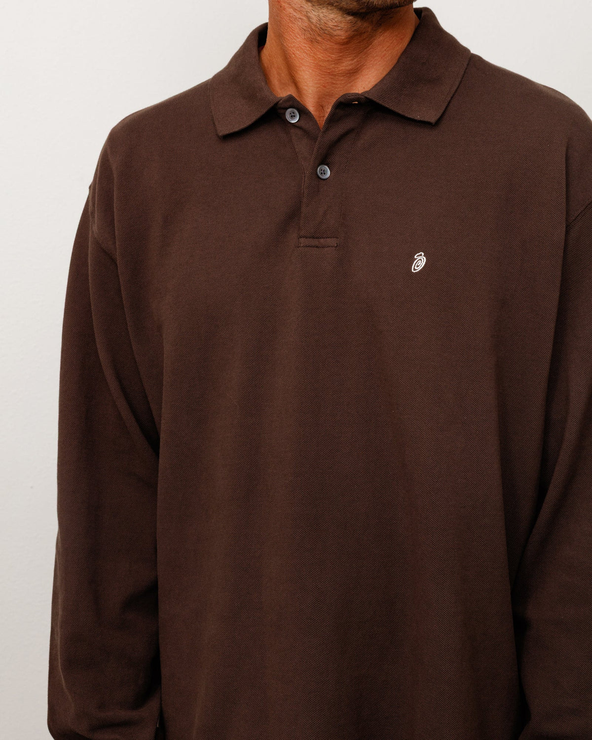 Ls Classic Pique Polo Unisex Short Sleeve In Brown