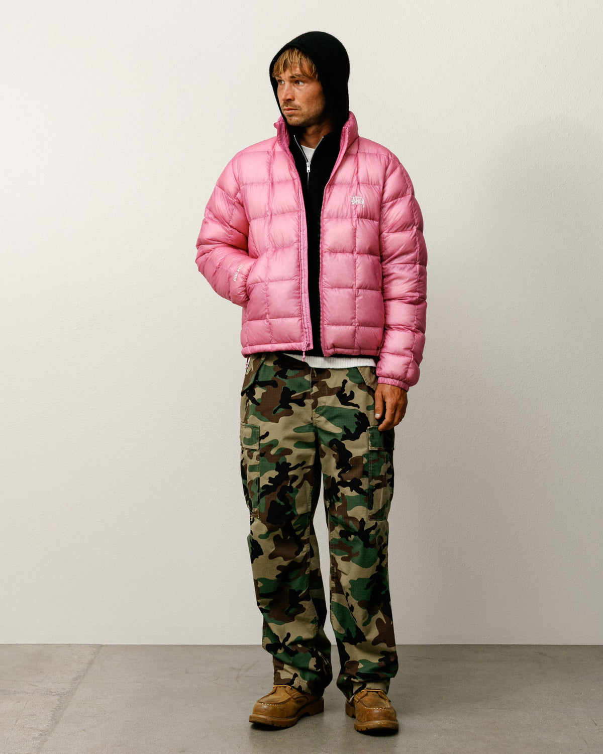 Midweight Puffer Unisex Long Sleeve In Pink