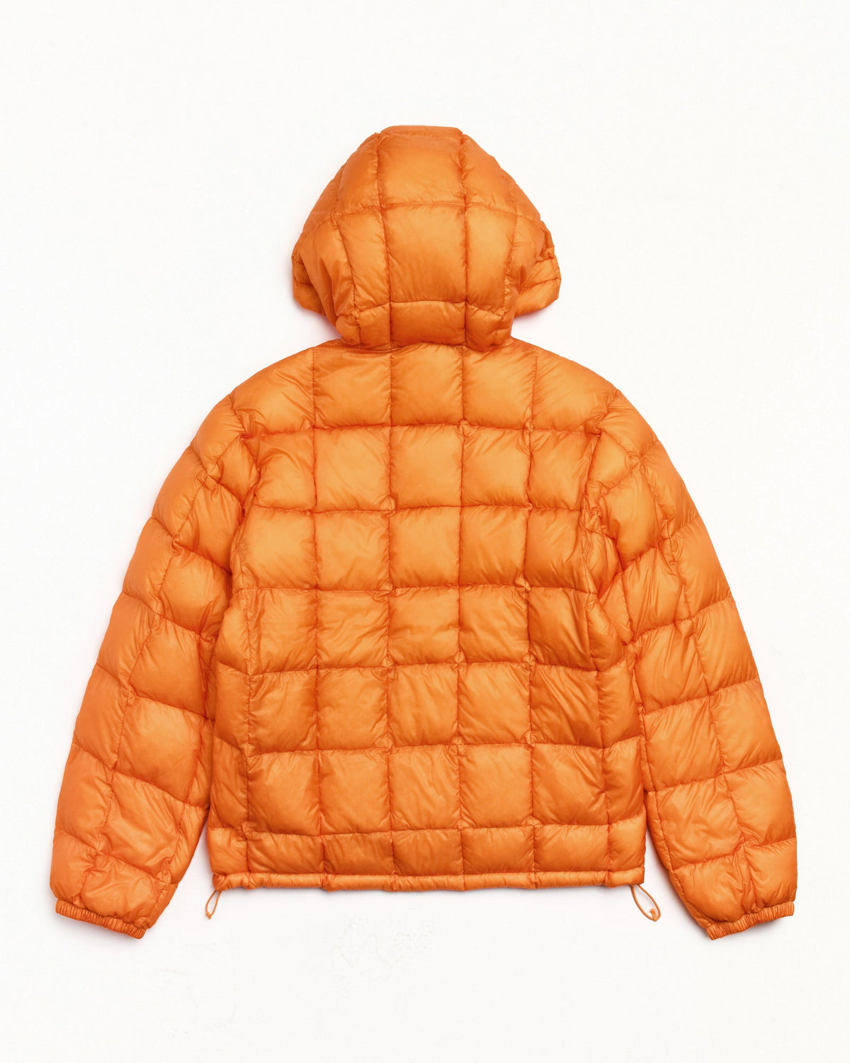Midweight Hooded Puffer Unisex Long Sleeve In Orange