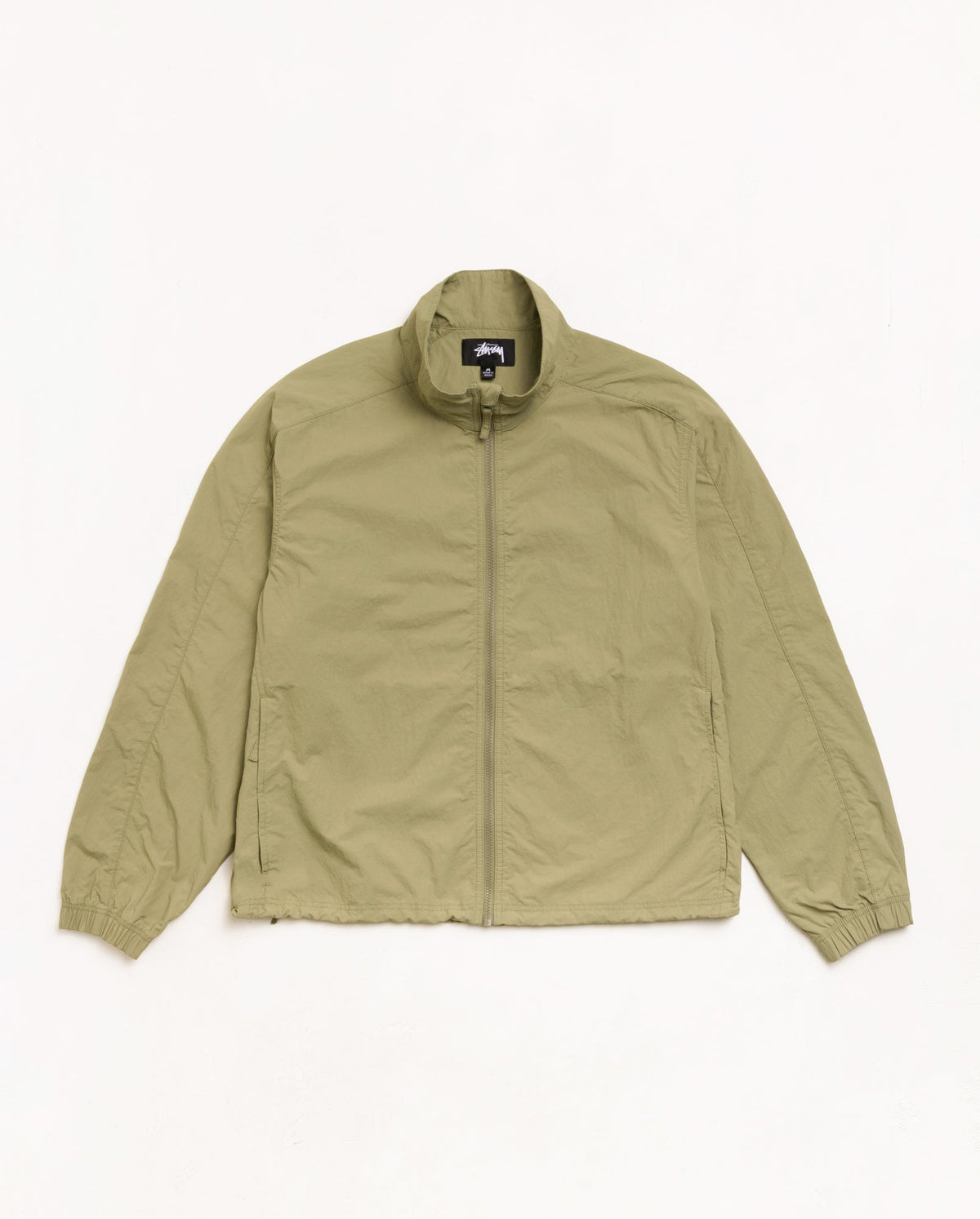Lightweight Mock Jacket Unisex Long Sleeve In Khaki