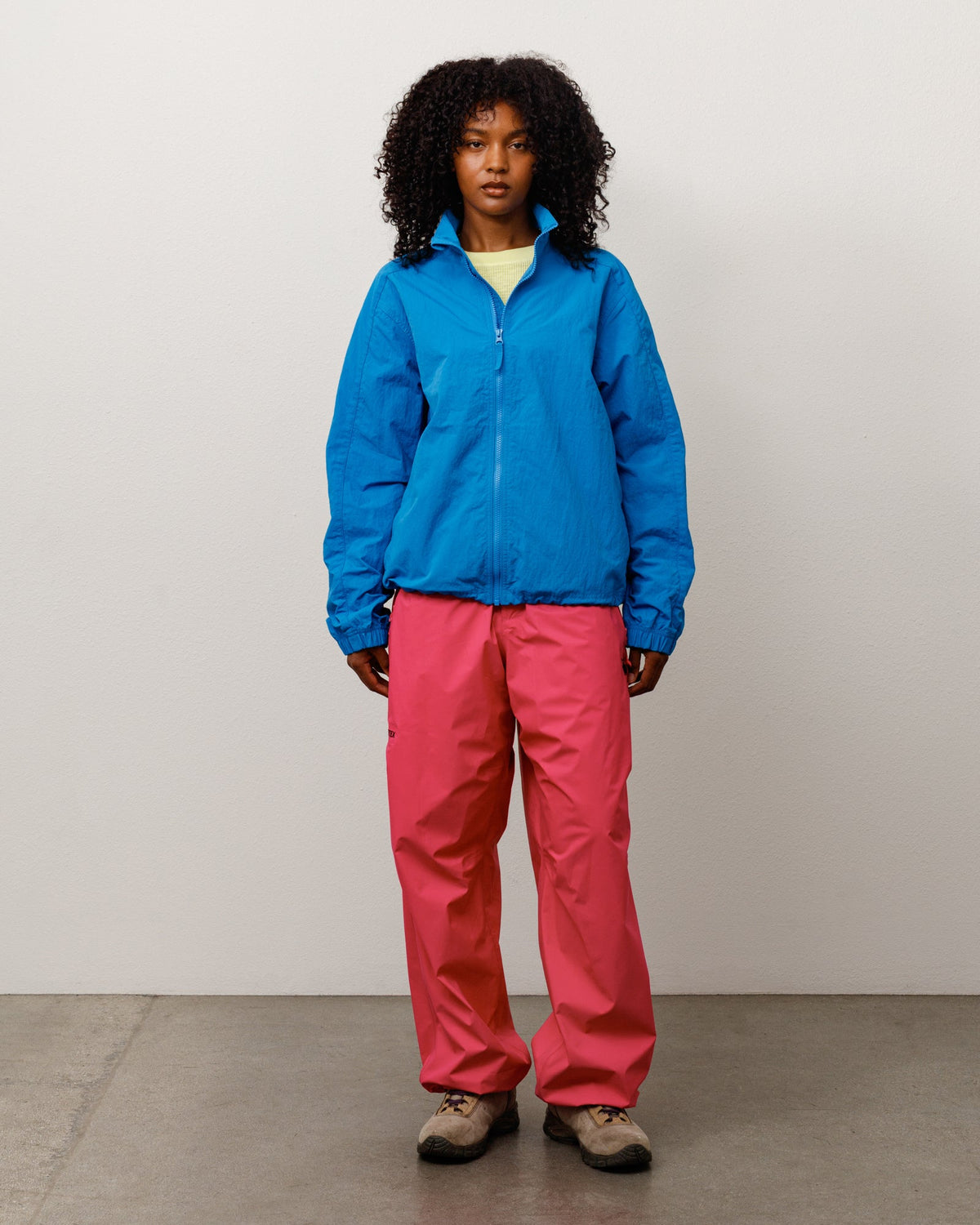 Lightweight Mock Jacket Unisex Long Sleeve In Ocean