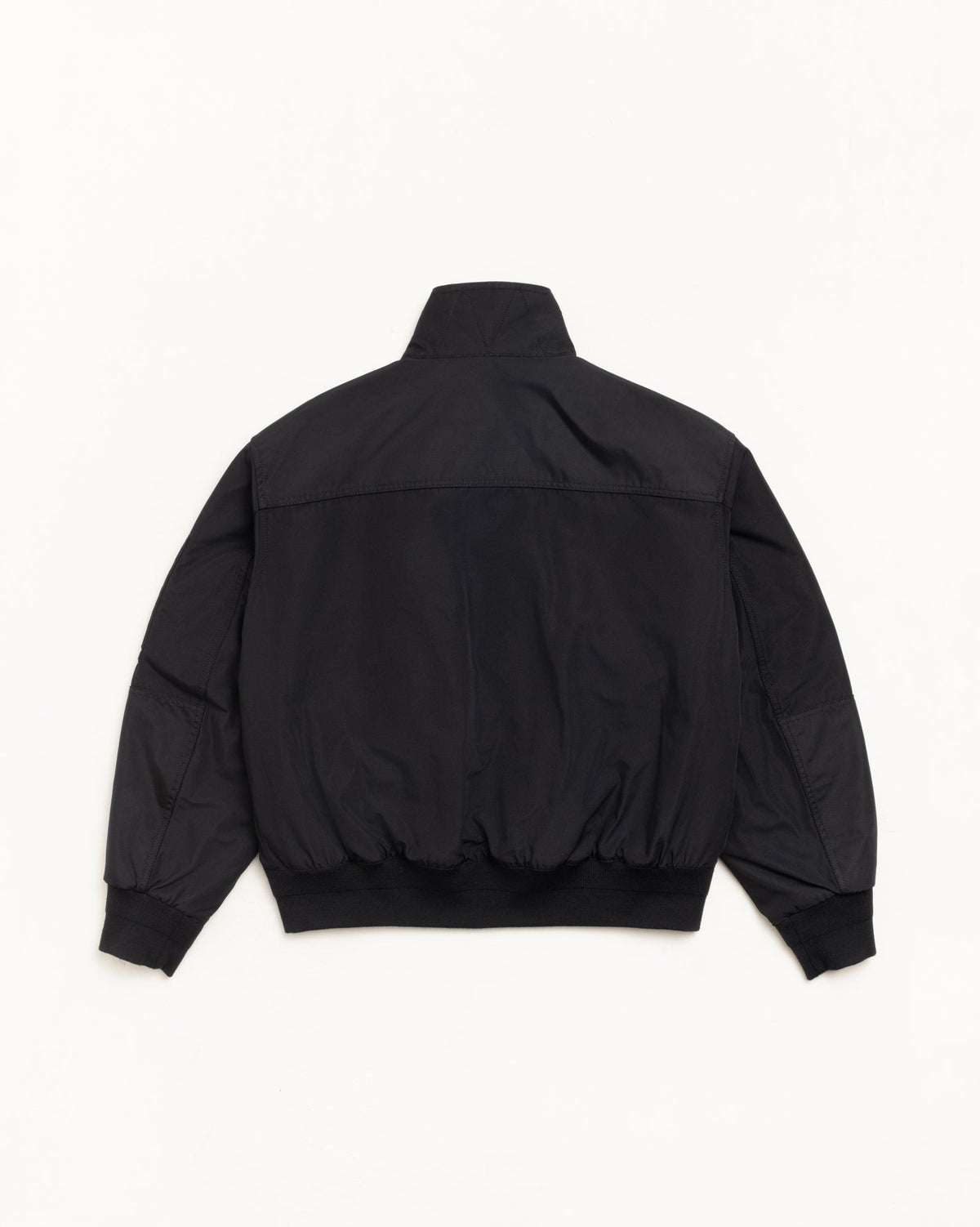 Mock Neck Flight Bomber Mens Long Sleeve In Black