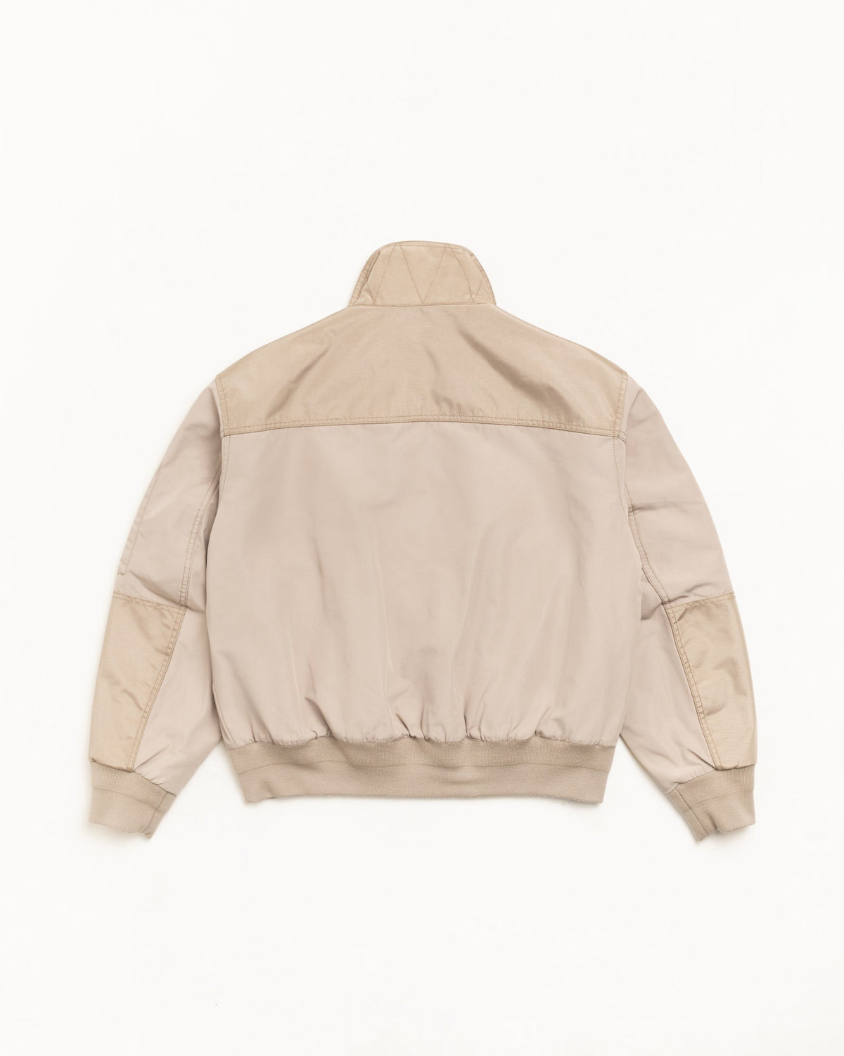 Mock Neck Flight Bomber Mens Long Sleeve In Khaki