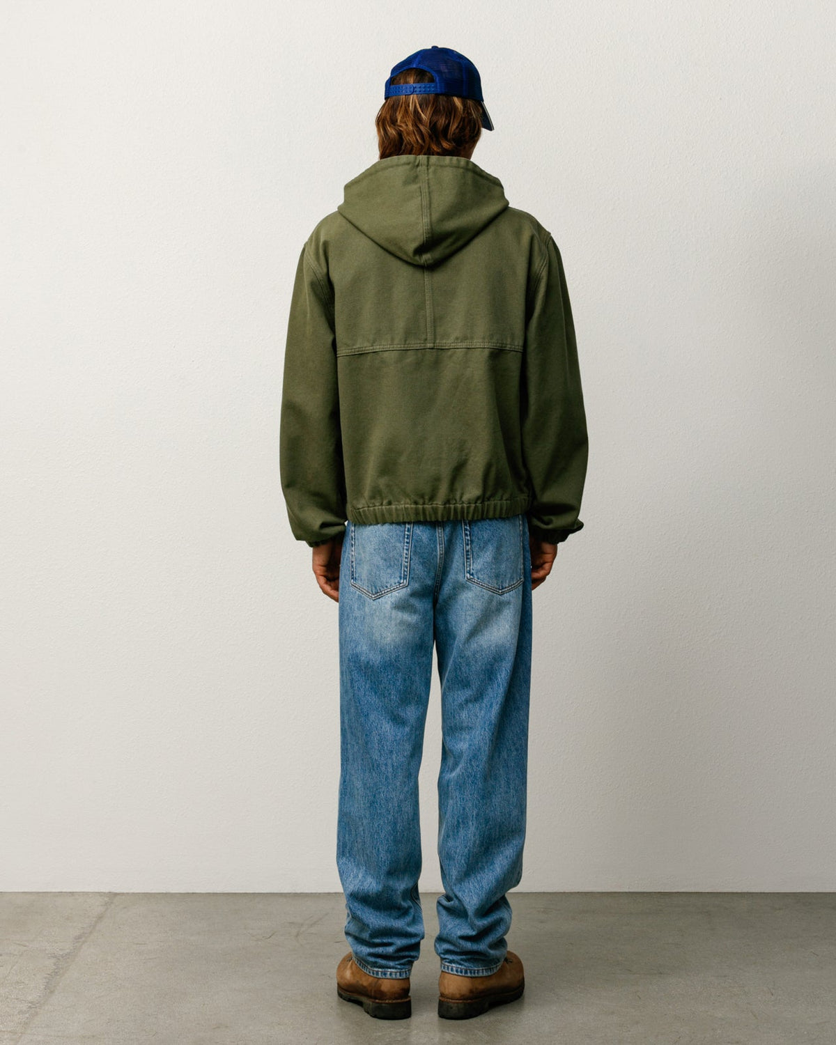 Work Jacket Unlined Canvas Mens Long Sleeve In Olive