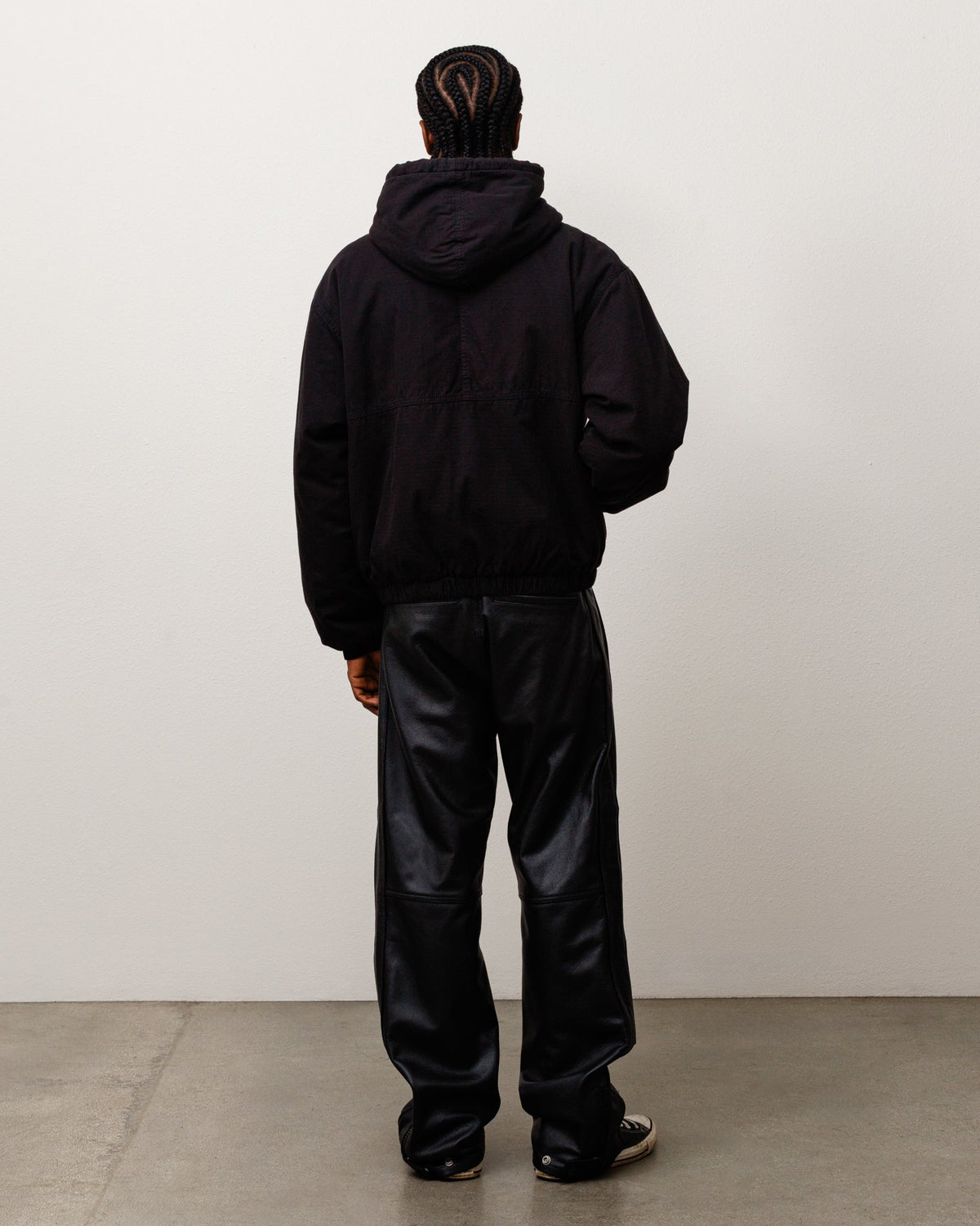 Work Jacket Ripstop Unisex Long Sleeve In Black