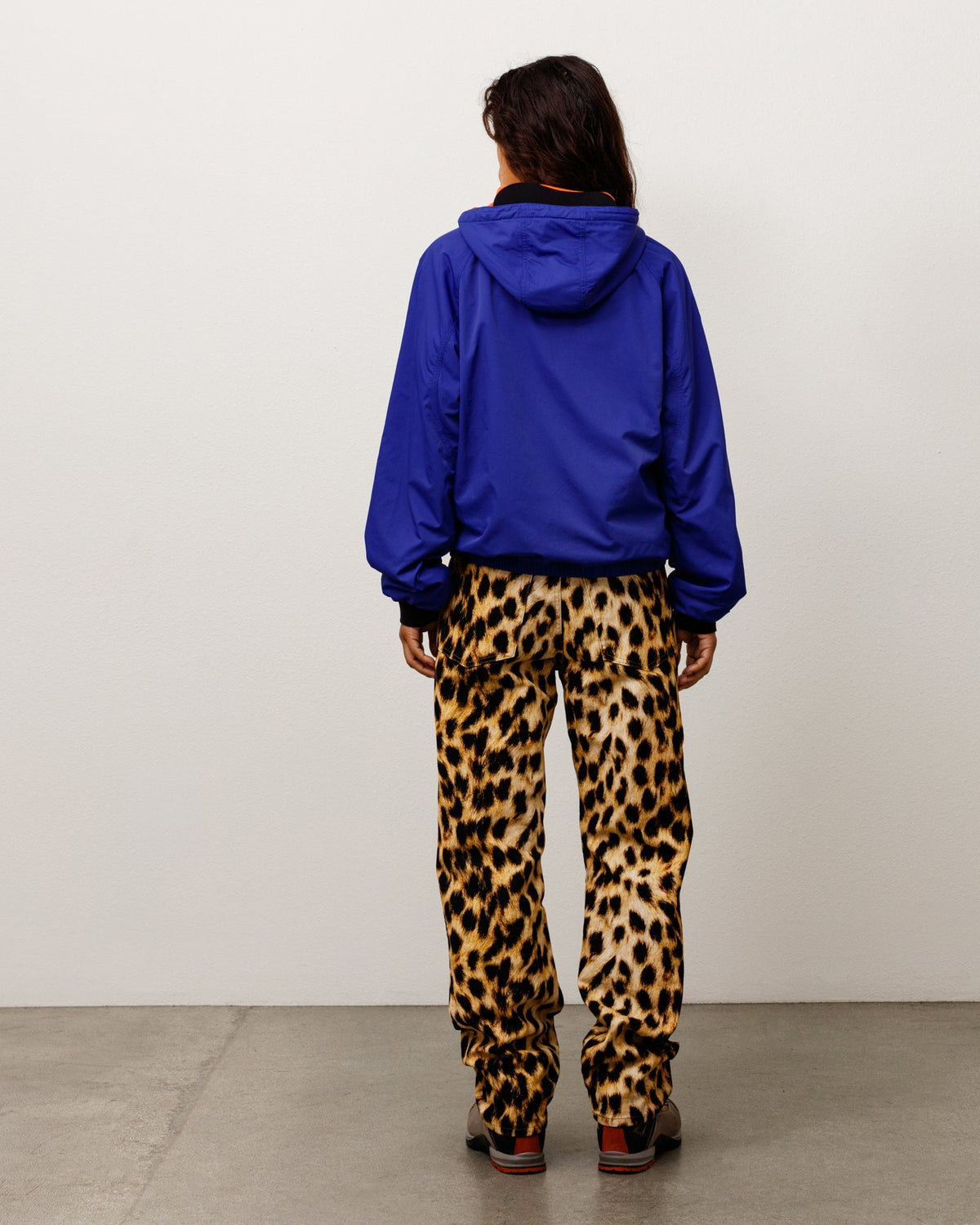 Coastline Hooded Jacket Unisex Long Sleeve In Iris