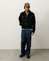 Raw Black Contrast Stitch