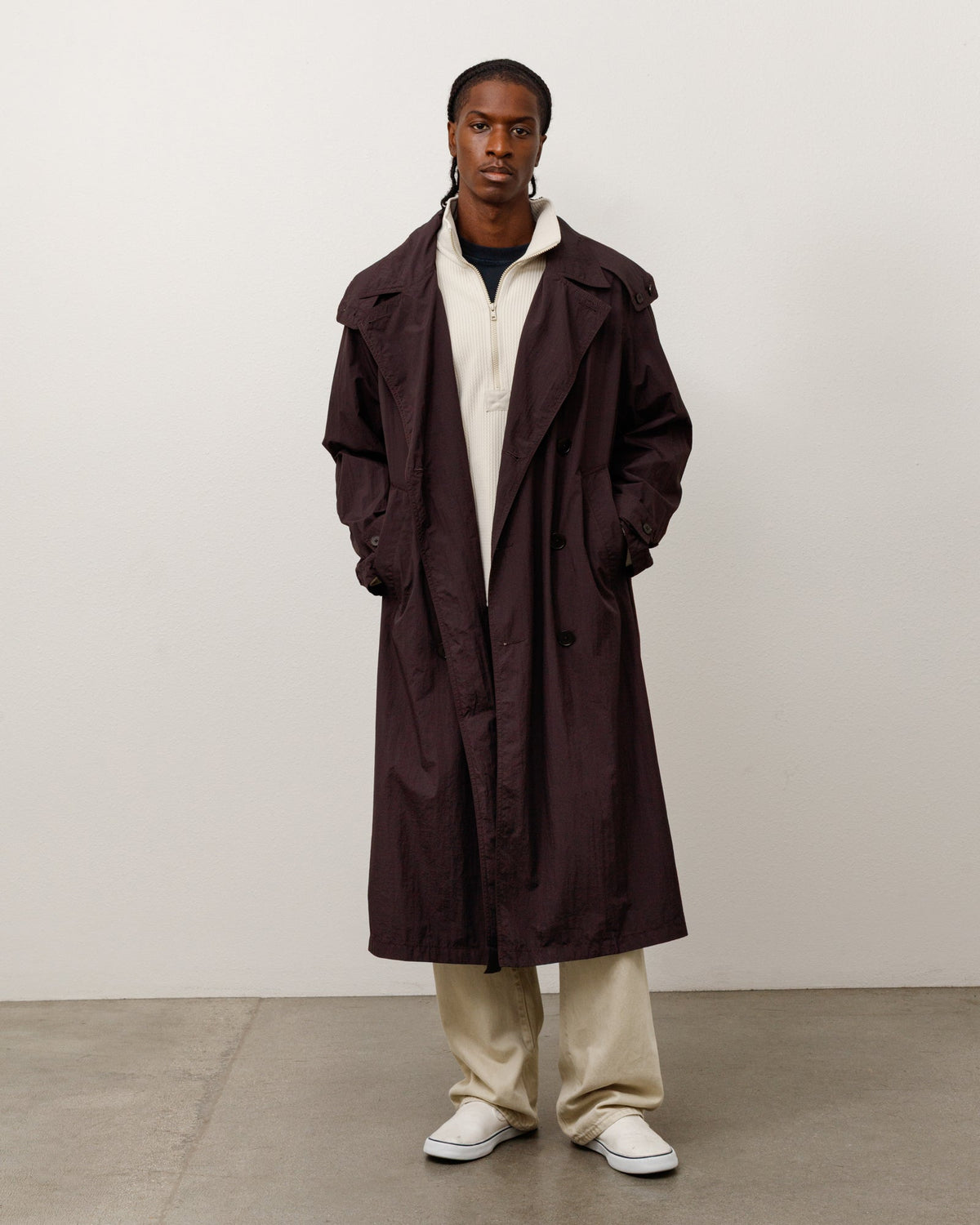 Db Trench Unisex Long Sleeve In Brown