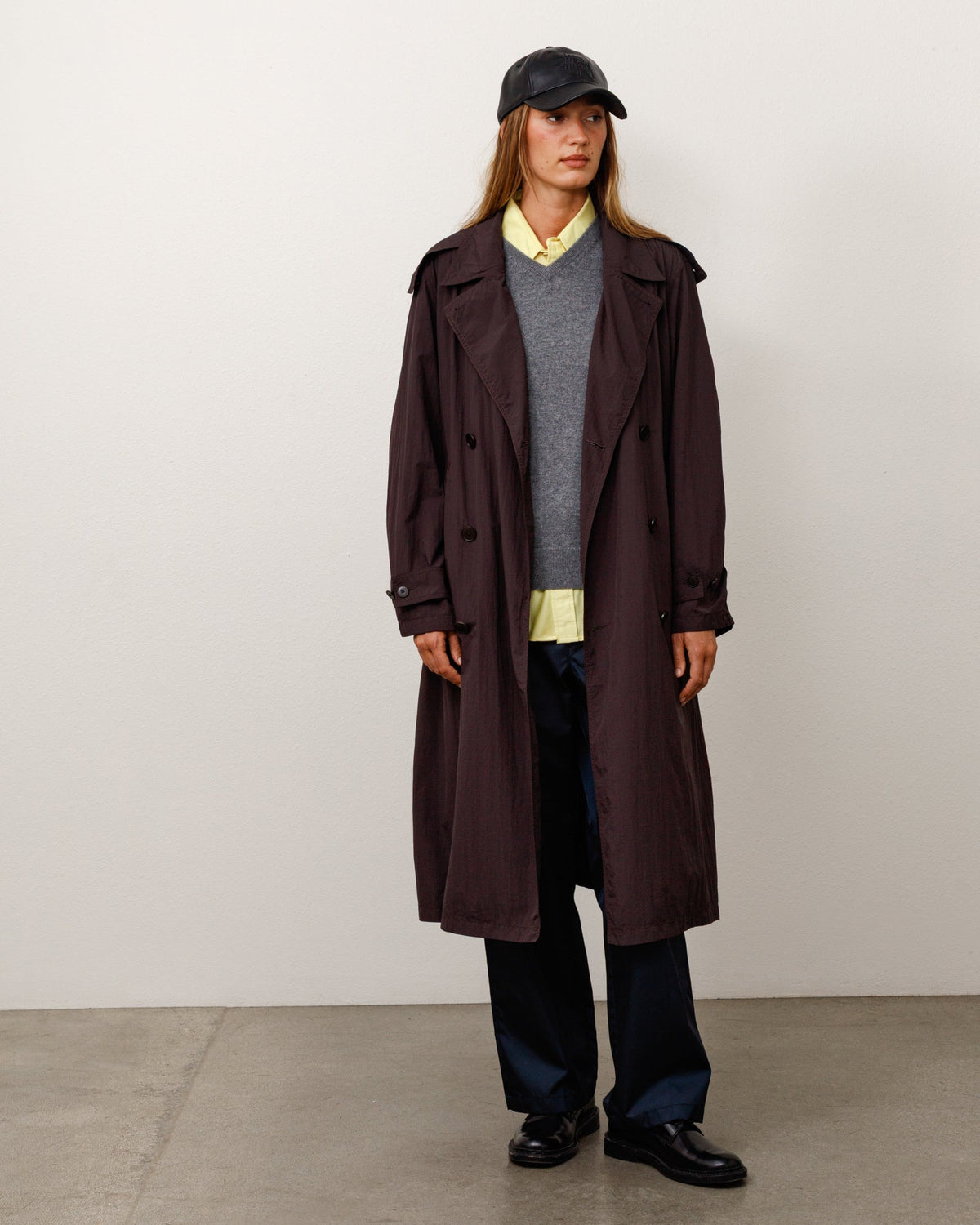 Db Trench Unisex Long Sleeve In Brown