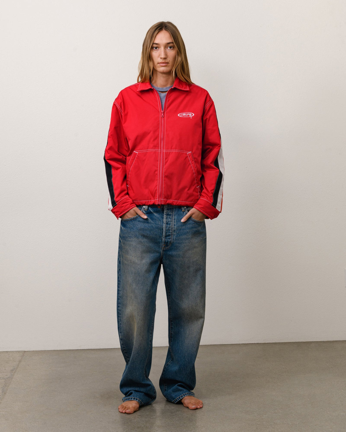 Offshore Jacket Unisex Long Sleeve In Red