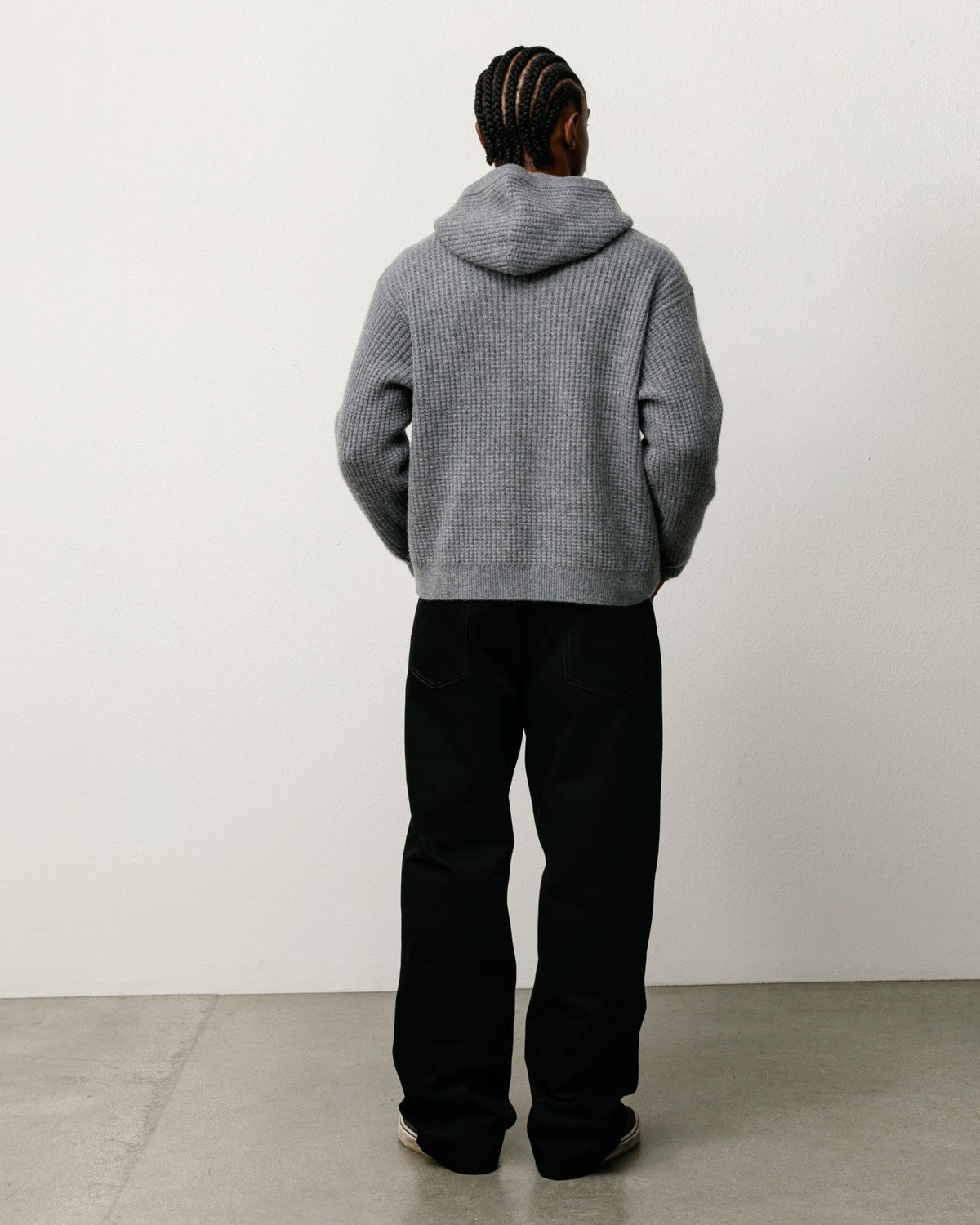 Big Ol' Jean Denim pants in Raw Black Contrast Stitch