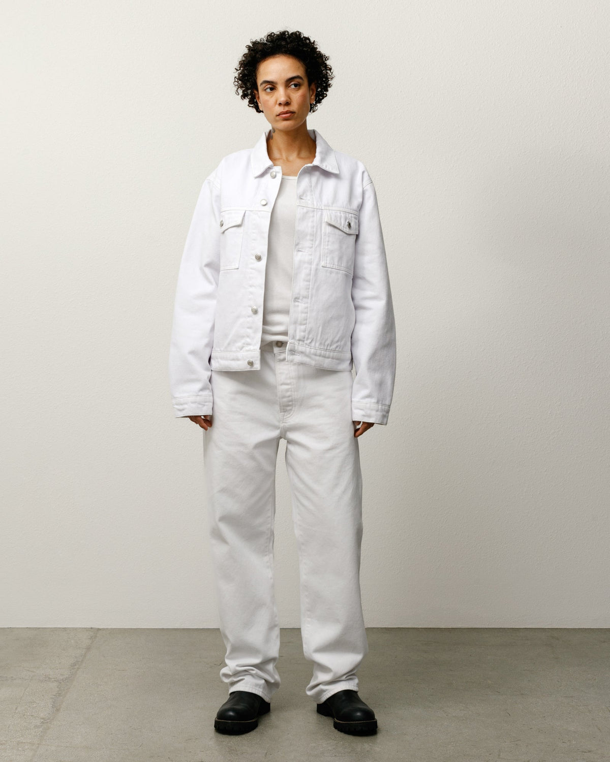 New Classic Jean Denim Mens Regular In White