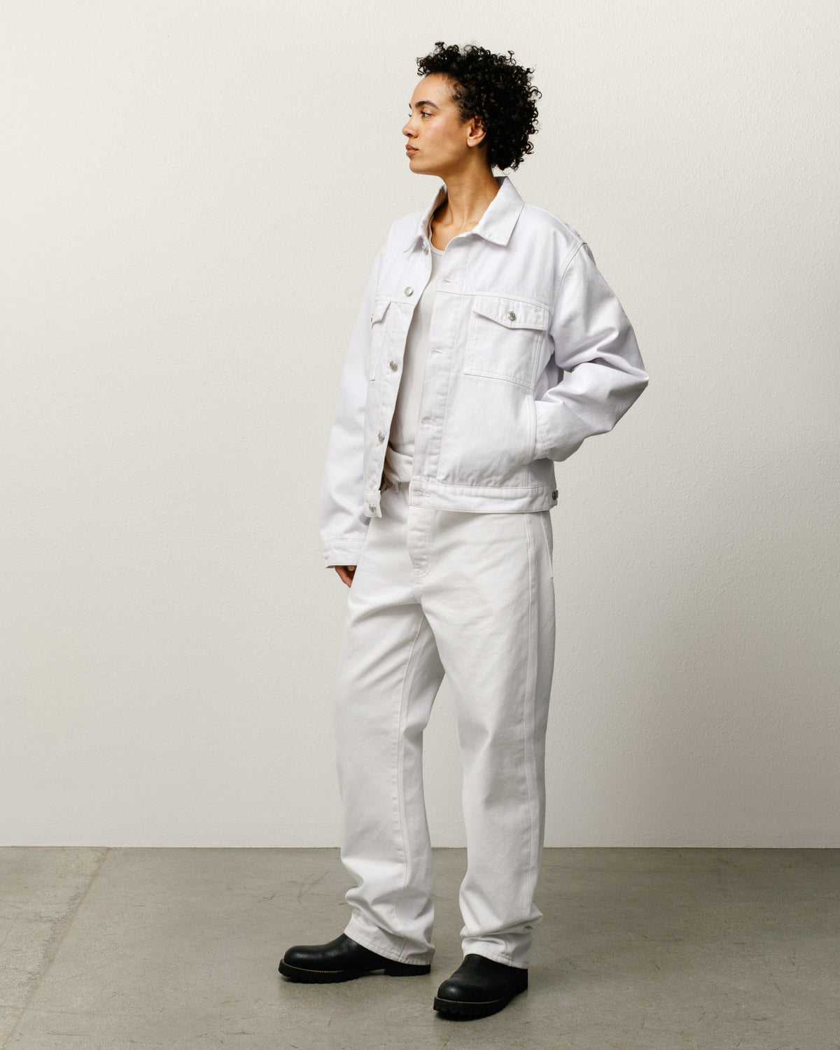 New Classic Jean Denim Mens Regular In White