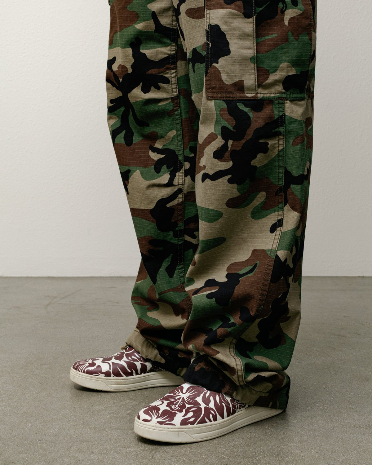 Cargo Pant Mens Regular In Woodland Camo