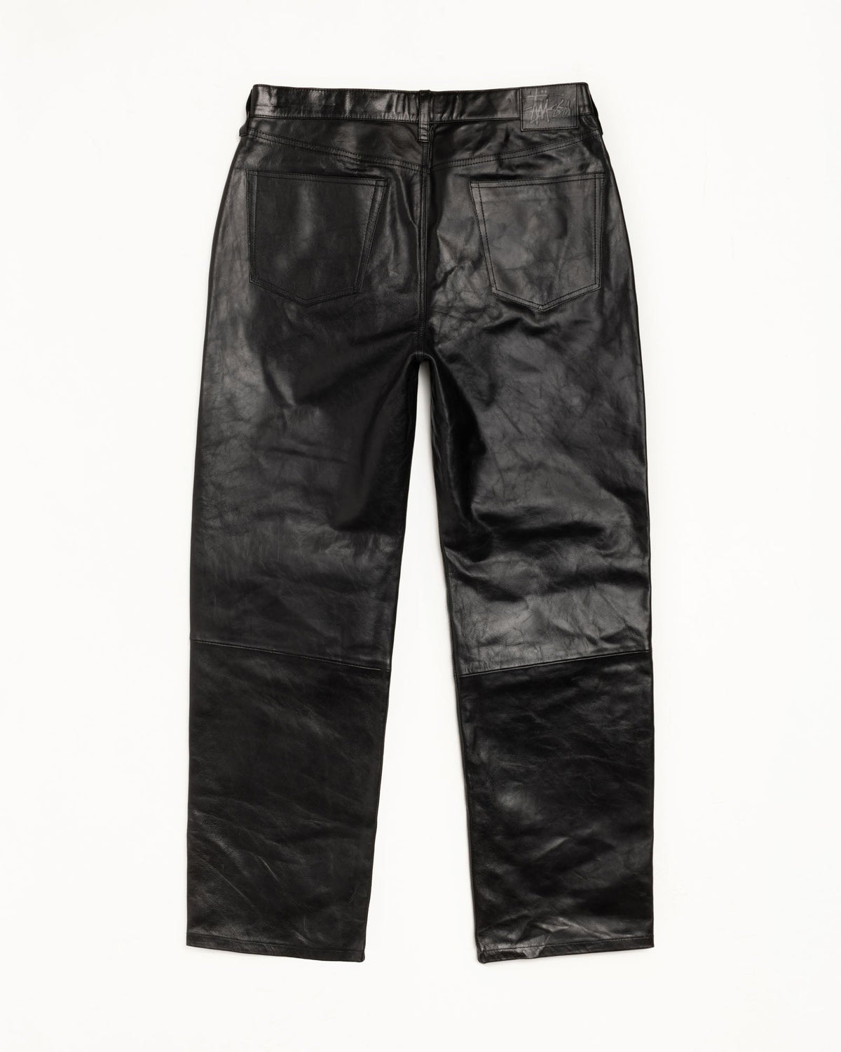 New Classic Jeans Leather Unisex Regular In Black