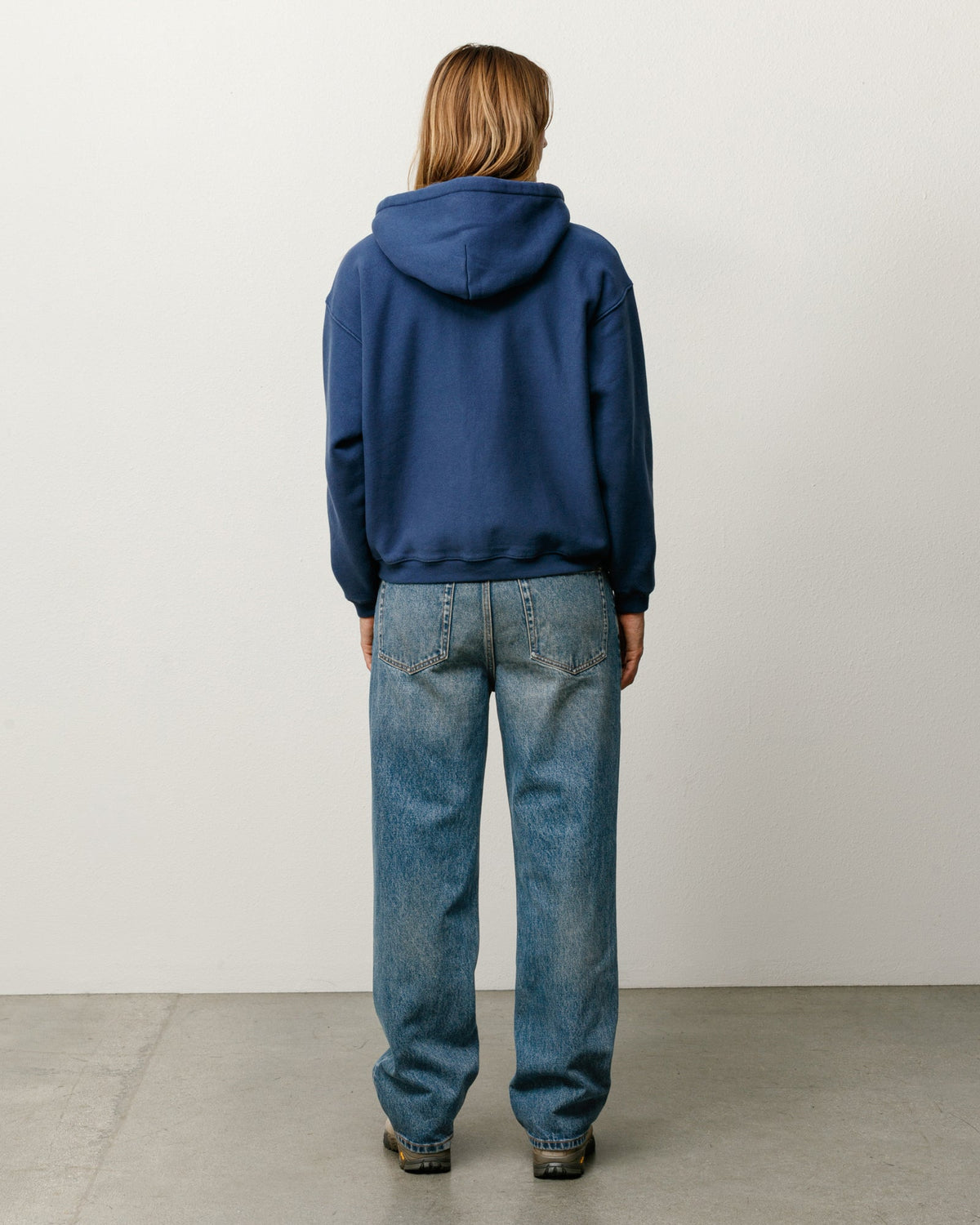 New Classic Jean Denim in Dark Wash Indigo, mid-rise straight unisex fit