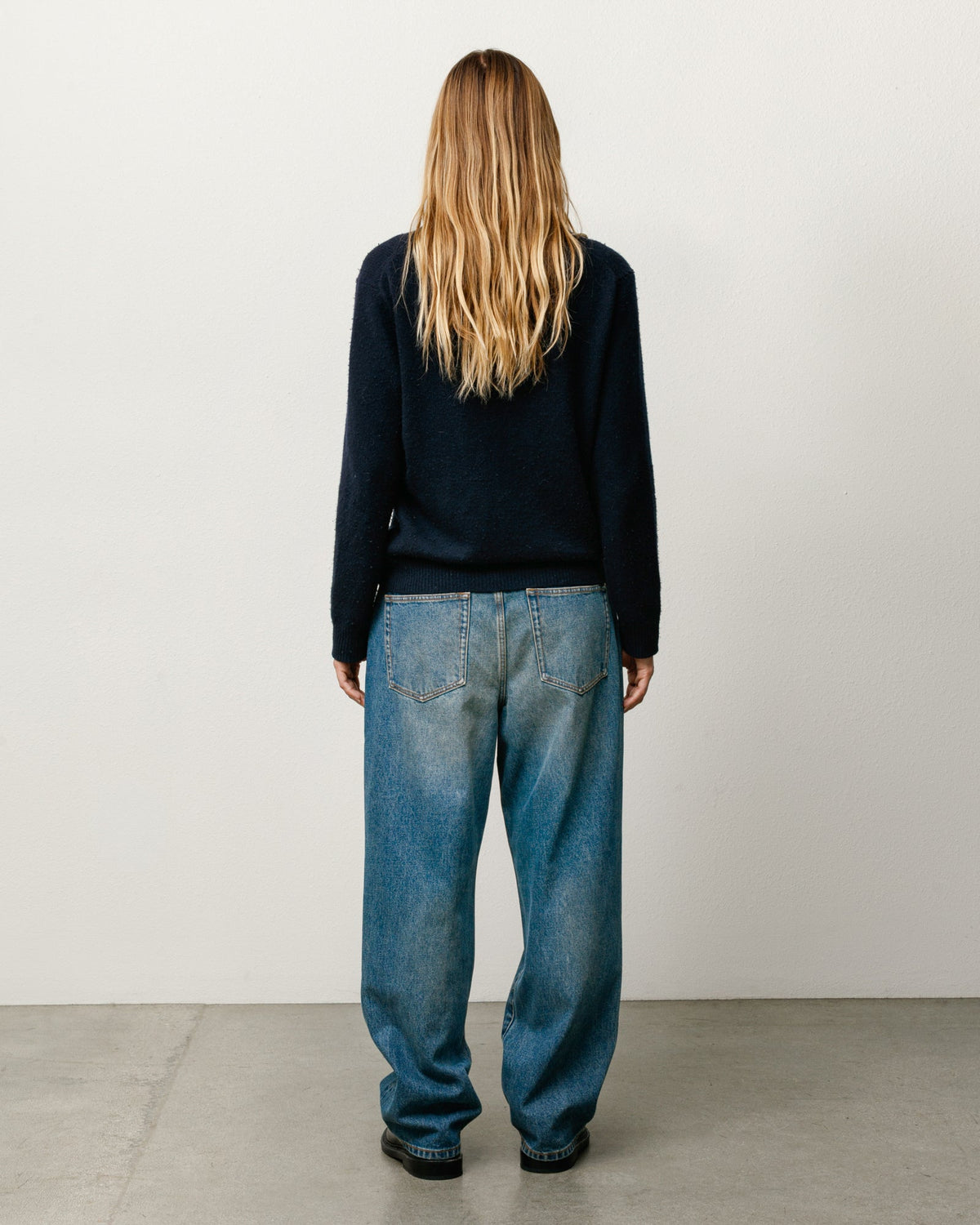 Big Ol' Jean Denim pants in Dark Wash Indigo, unisex baggy tapered fit