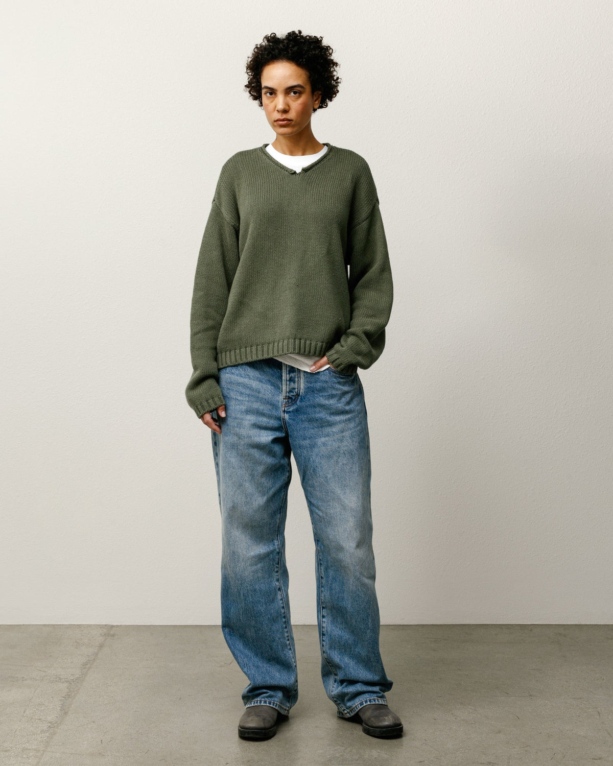 Big Ol Jean Denim Mens Regular In Indigo Stone Wash