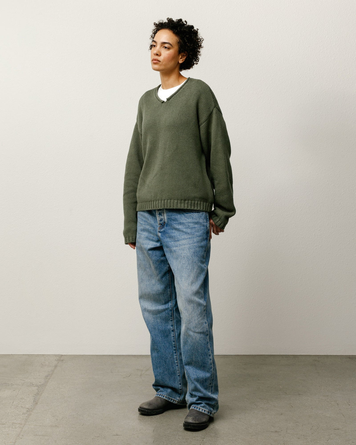 Big Ol Jean Denim Mens Regular In Indigo Stone Wash