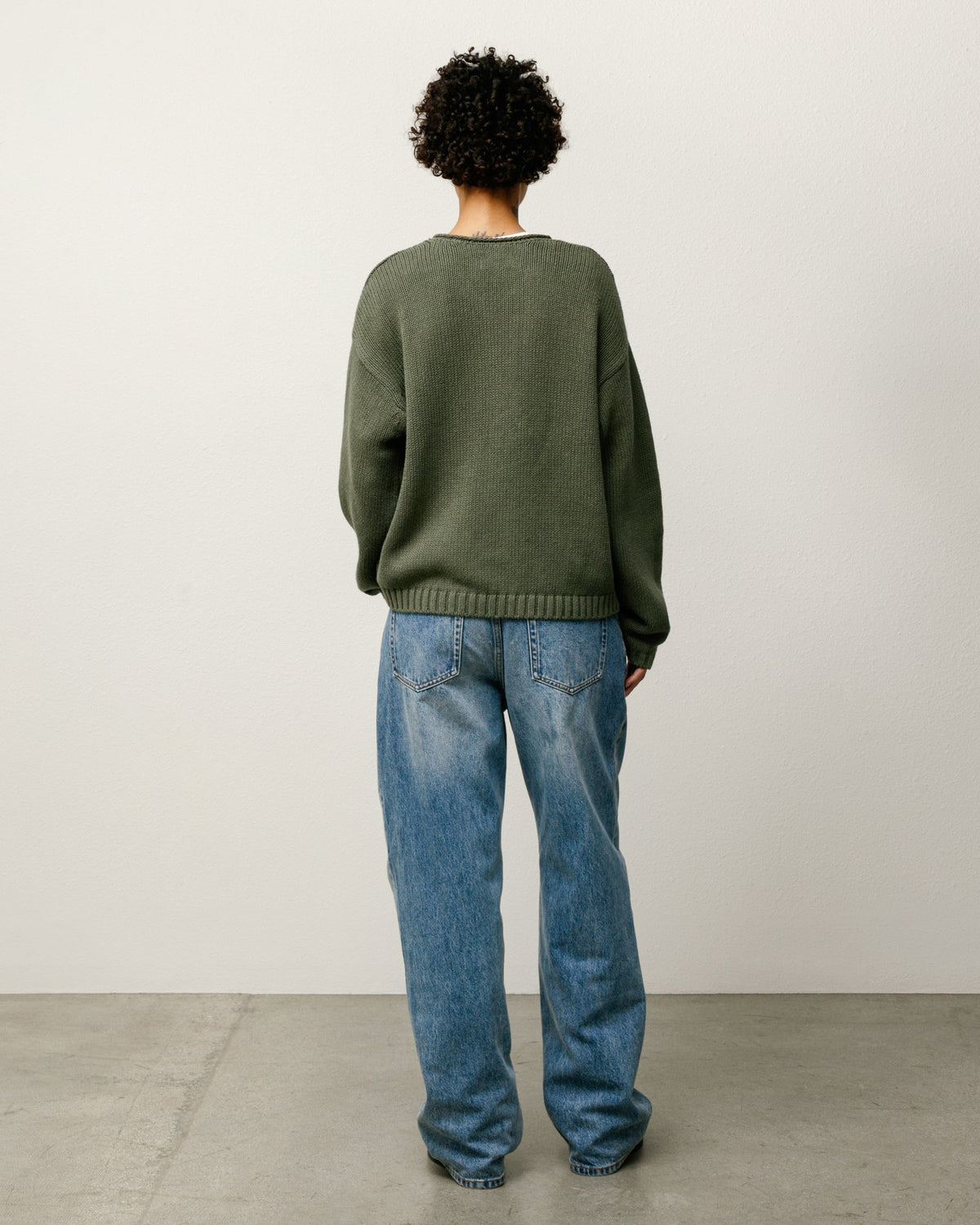 Big Ol Jean Denim Mens Regular In Indigo Stone Wash