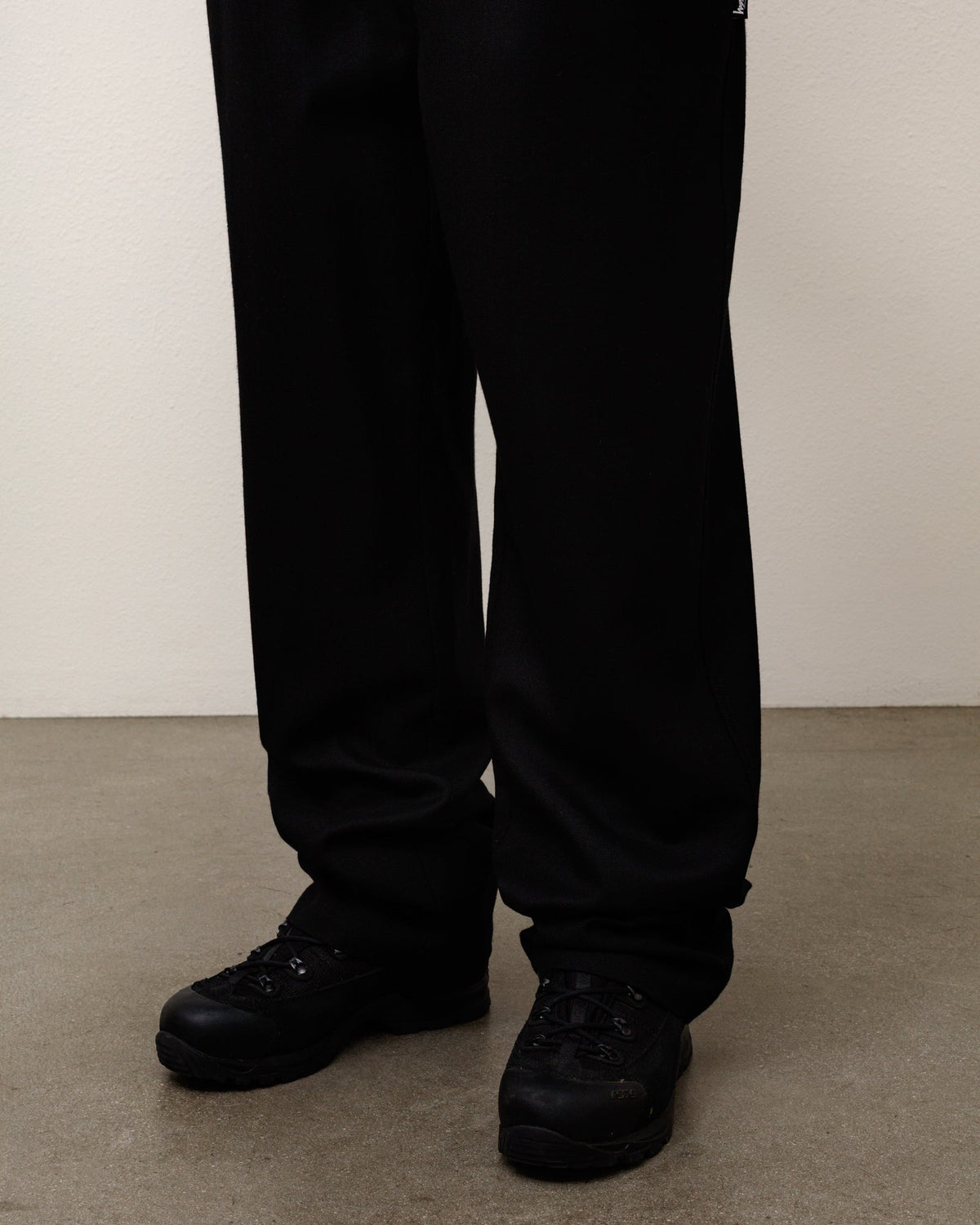Beach Pant Dress Wool Unisex Regular In Black