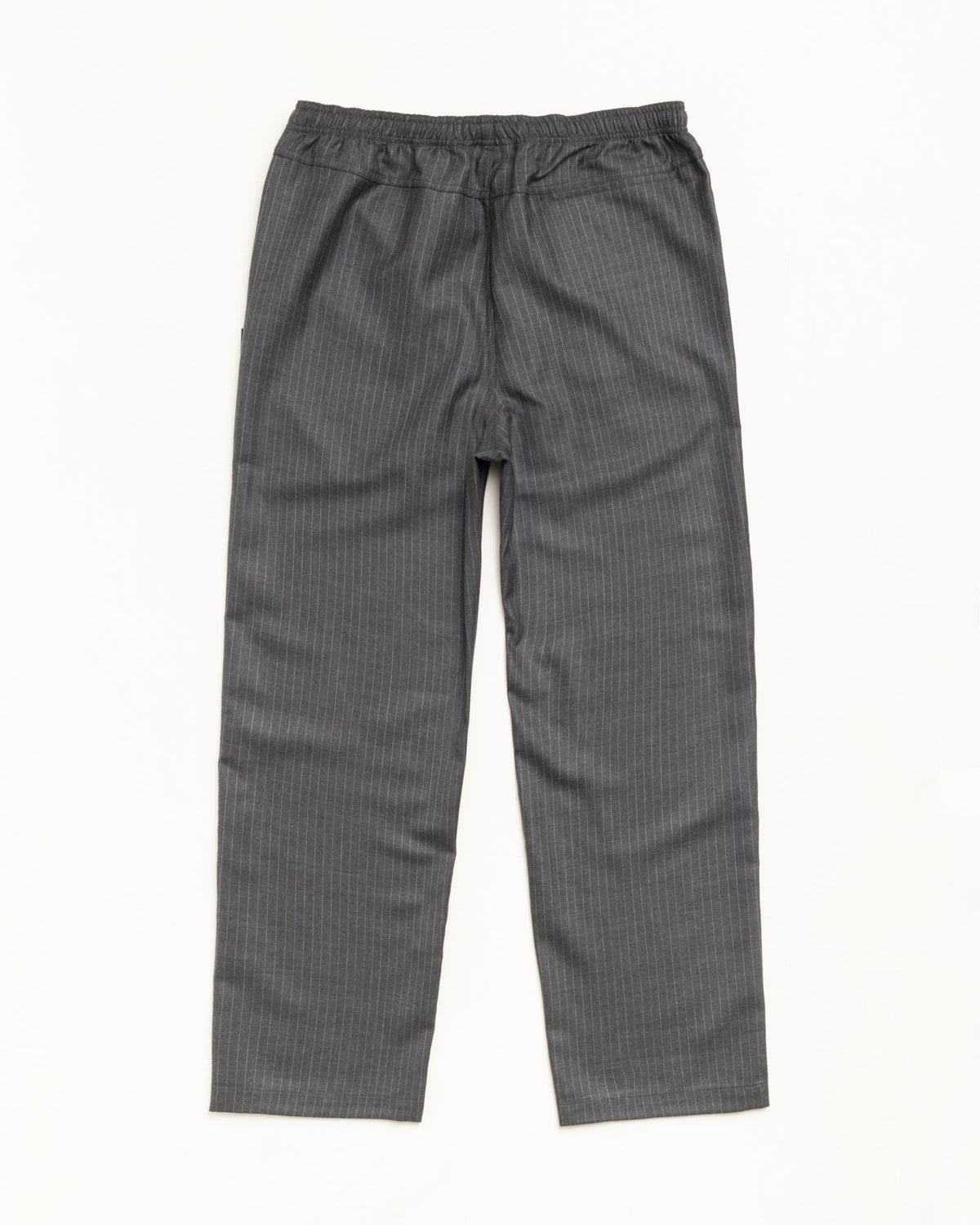 Beach Pant Dress Wool Unisex Regular In Grey Pinstripe