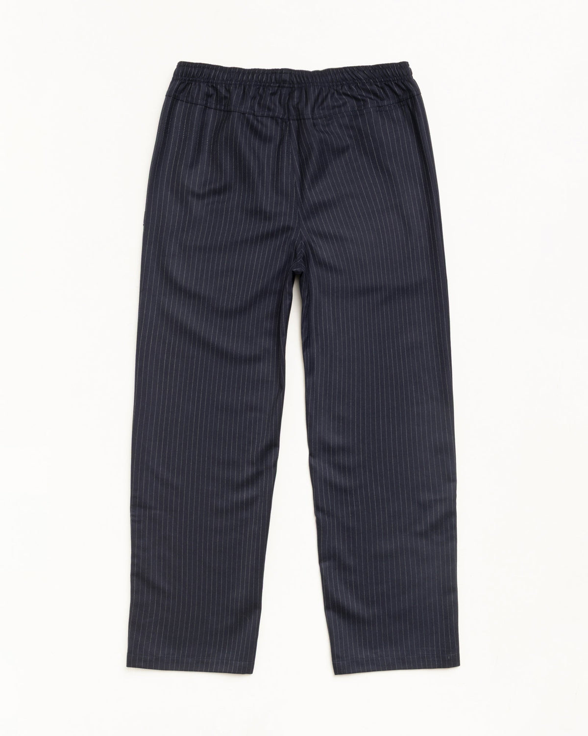 Beach Pant Dress Wool Unisex Regular In Navy Pinstripe