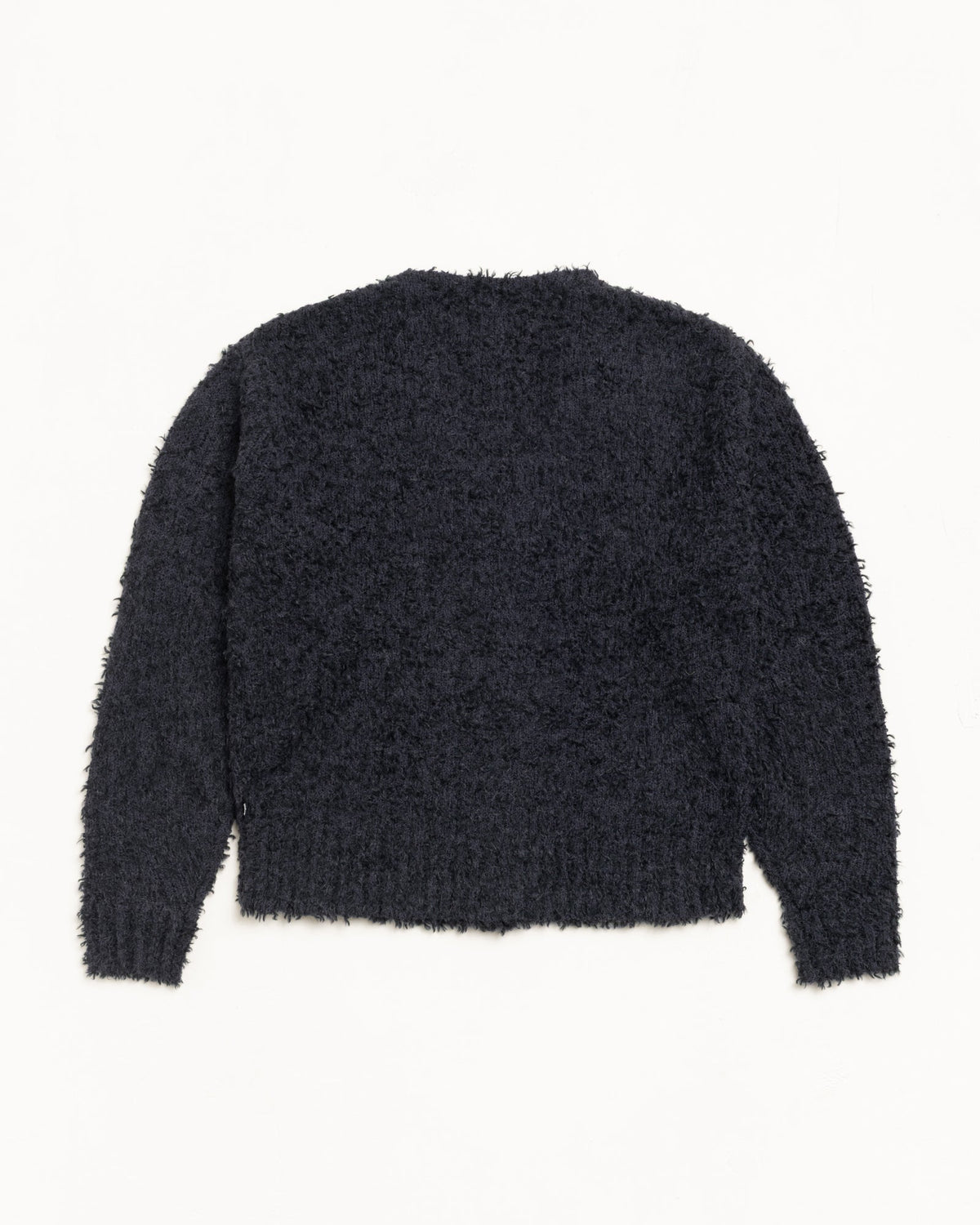 Textured Cardigan Mens Long Sleeve In Black