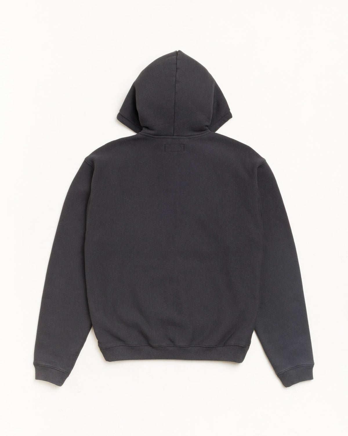 Stüssy Sport Zip Hood Unisex Long Sleeve in Washed Black
