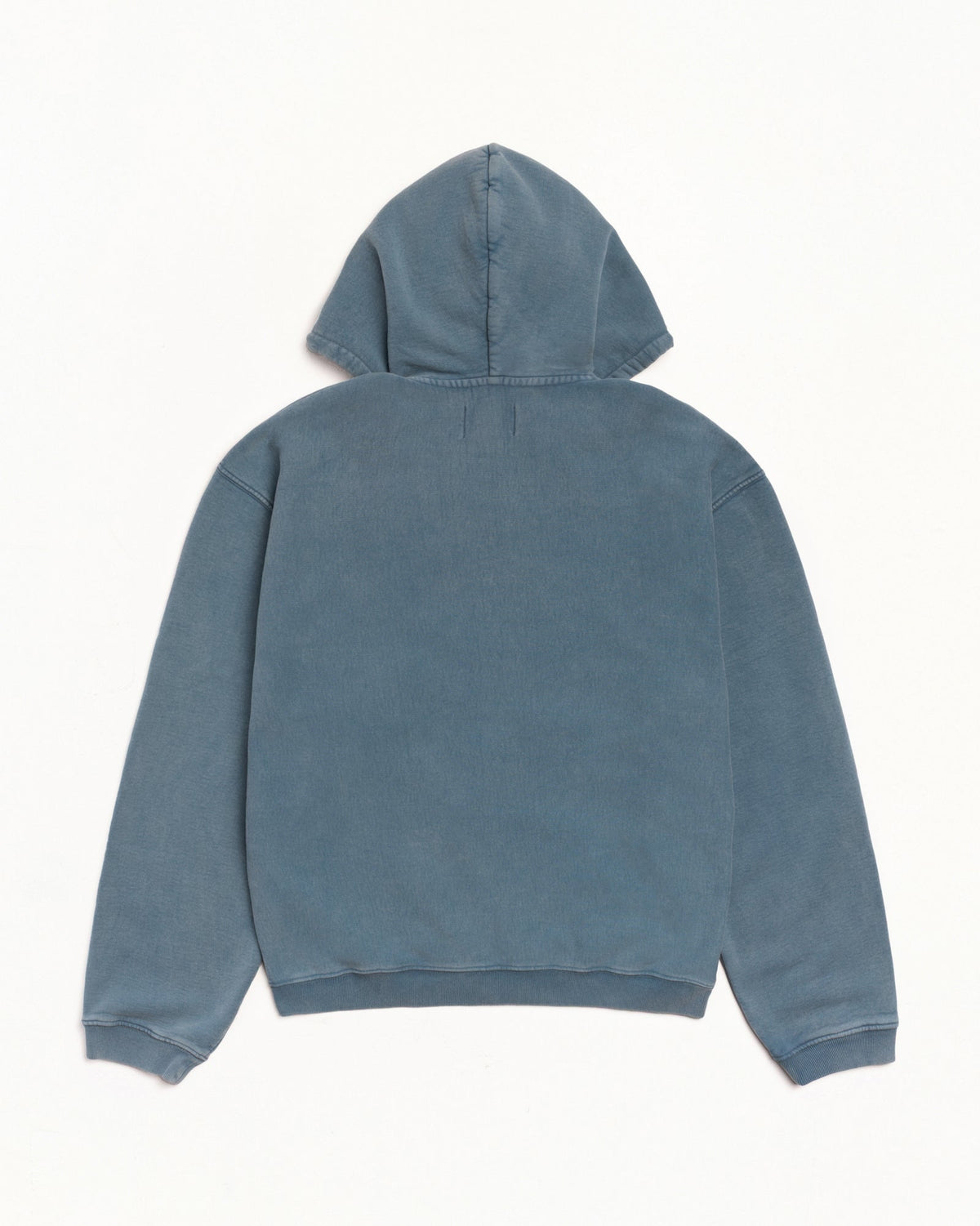 Faded Graphic Zip Hood Unisex Long Sleeve In Washed Navy